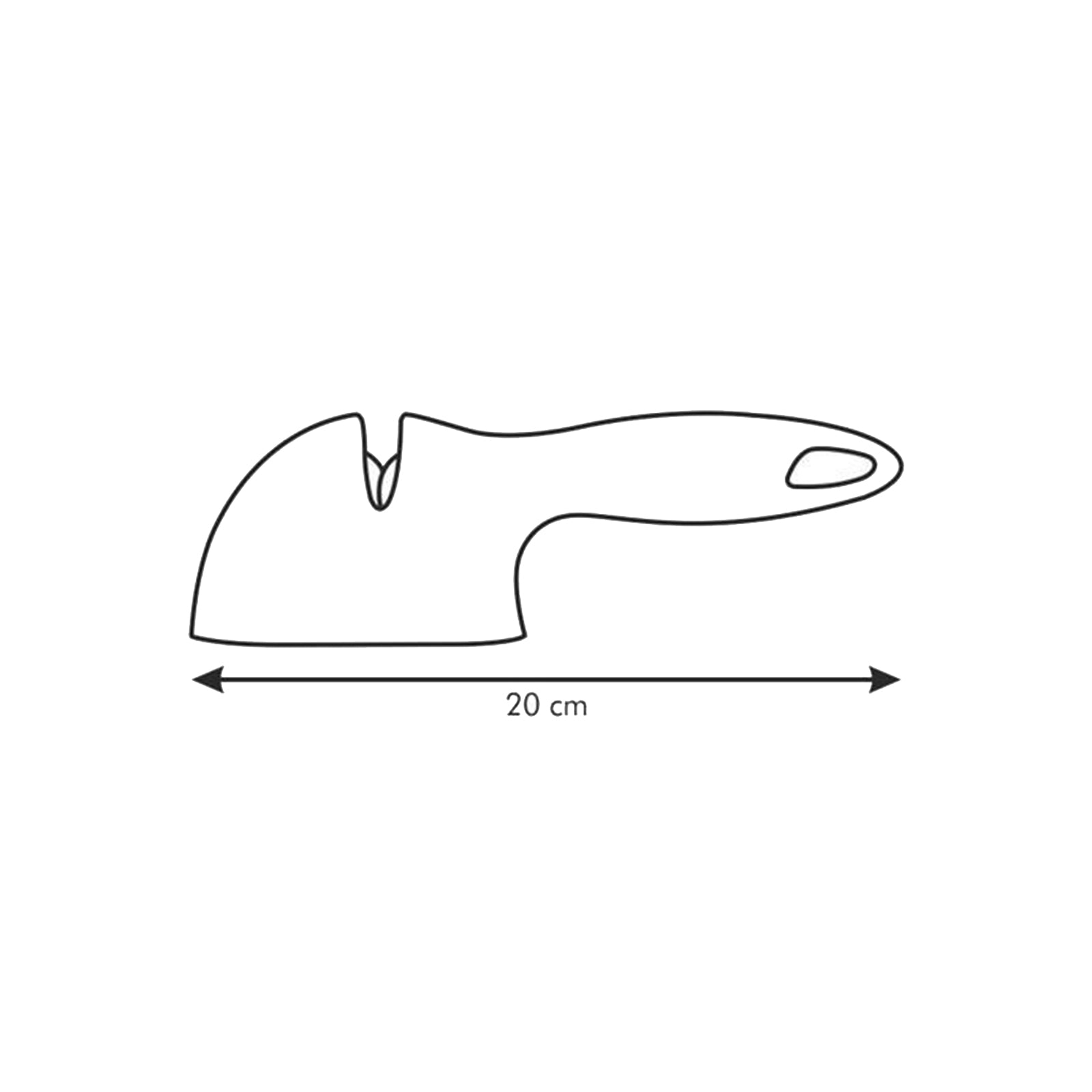 Affilatore per coltelli a V in plastica resistente linea "Presto" da 20cm