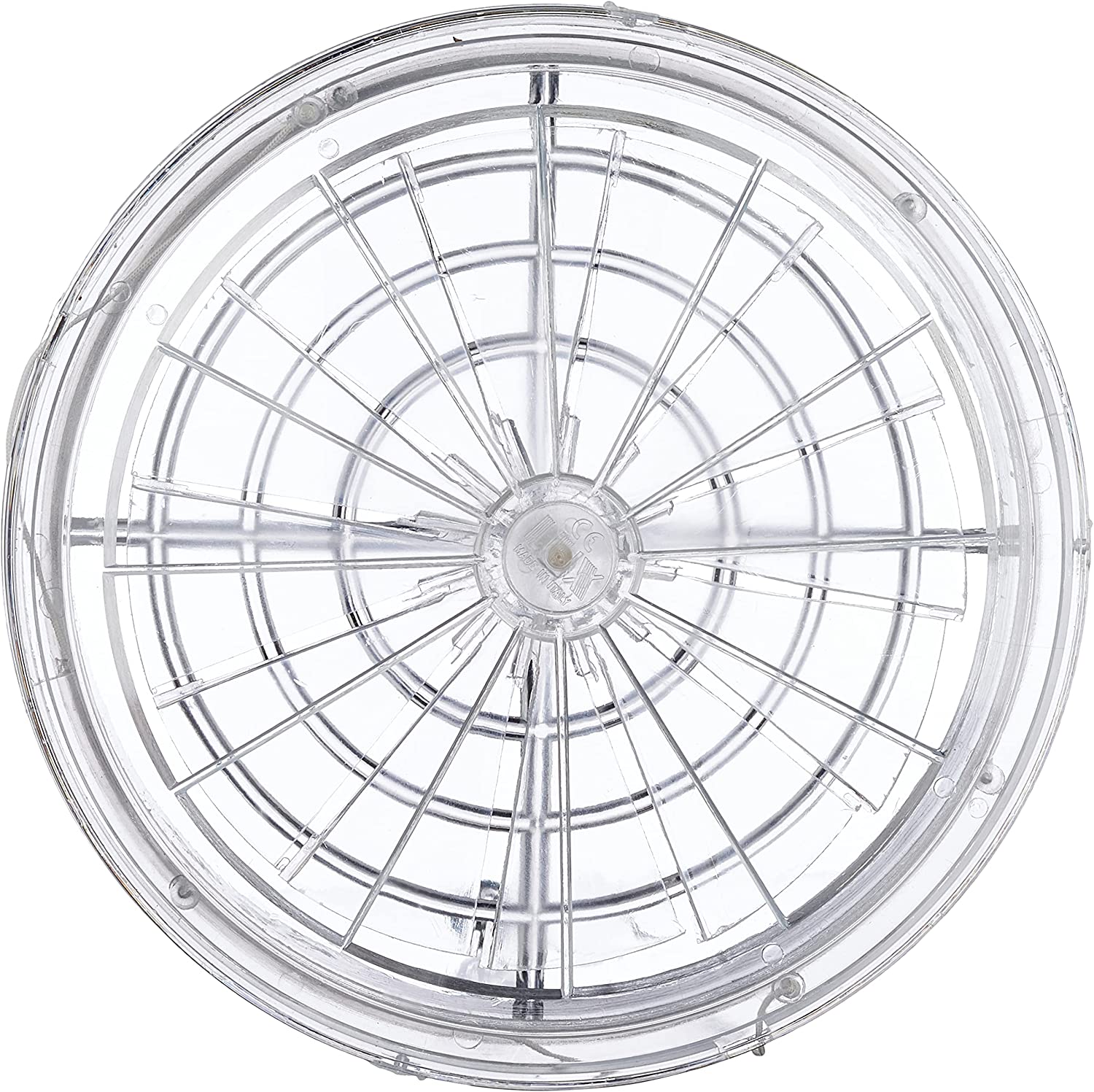 Aeratore termico tondo per finestre in vetro a chiusura manuale