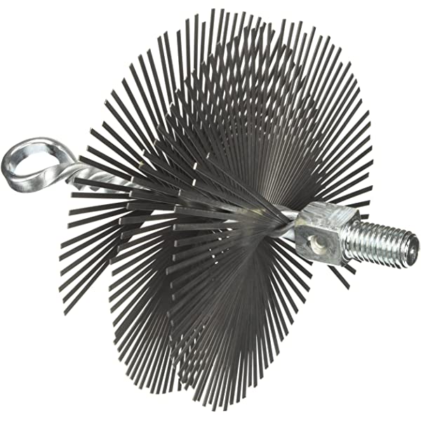 Kit pulizia per stufa a legna, scovolo Ø 250 mm con asta da 8,4 m spazza camino