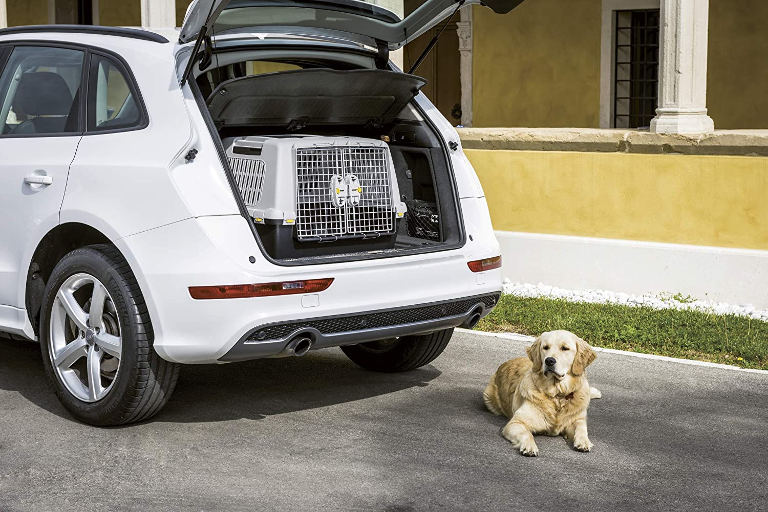 Trasportino in resina per cani e gatti "Gulliver Turing" con apertura laterale