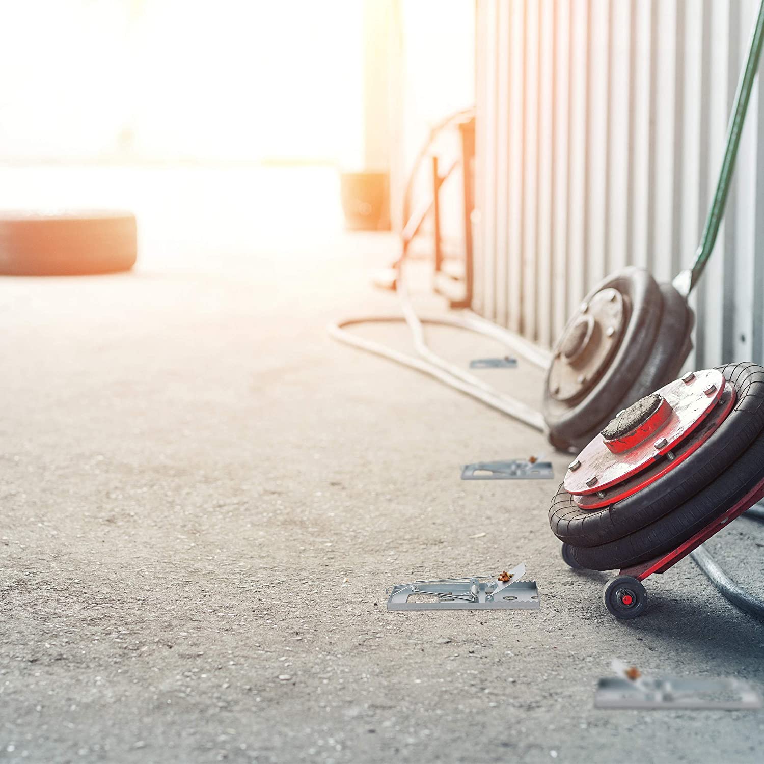 Trappola per topi e ratti in metallo a scatto con chiusura a ghigliottina