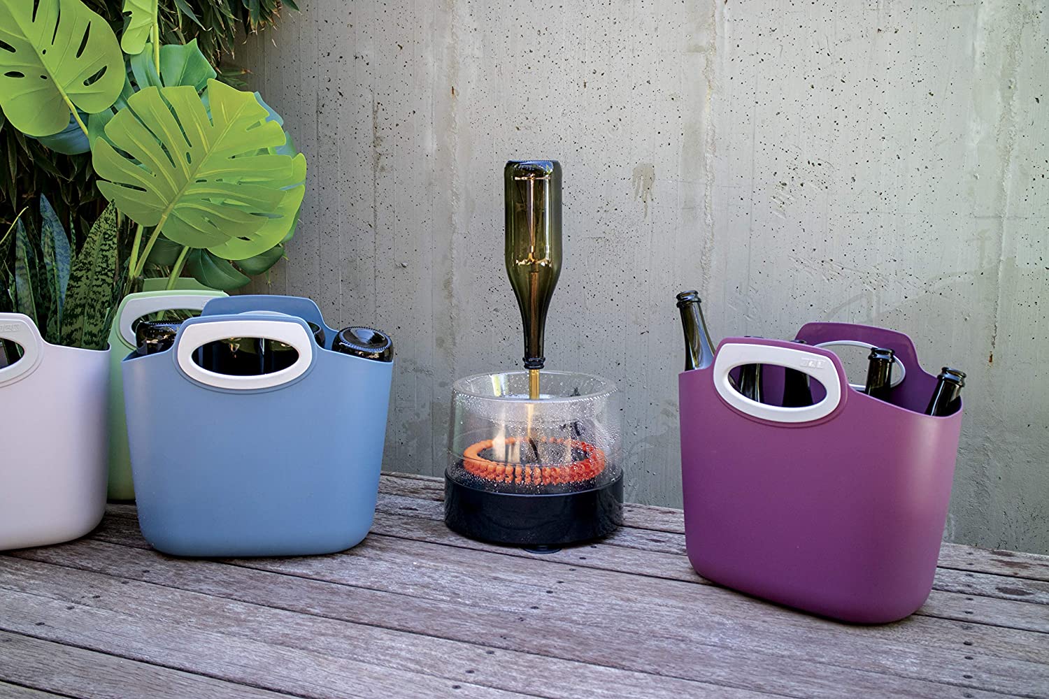 Lavabottiglie idraulico per lavare bottiglie, Vasi e Contenitori in Vetro "Made in Italy"