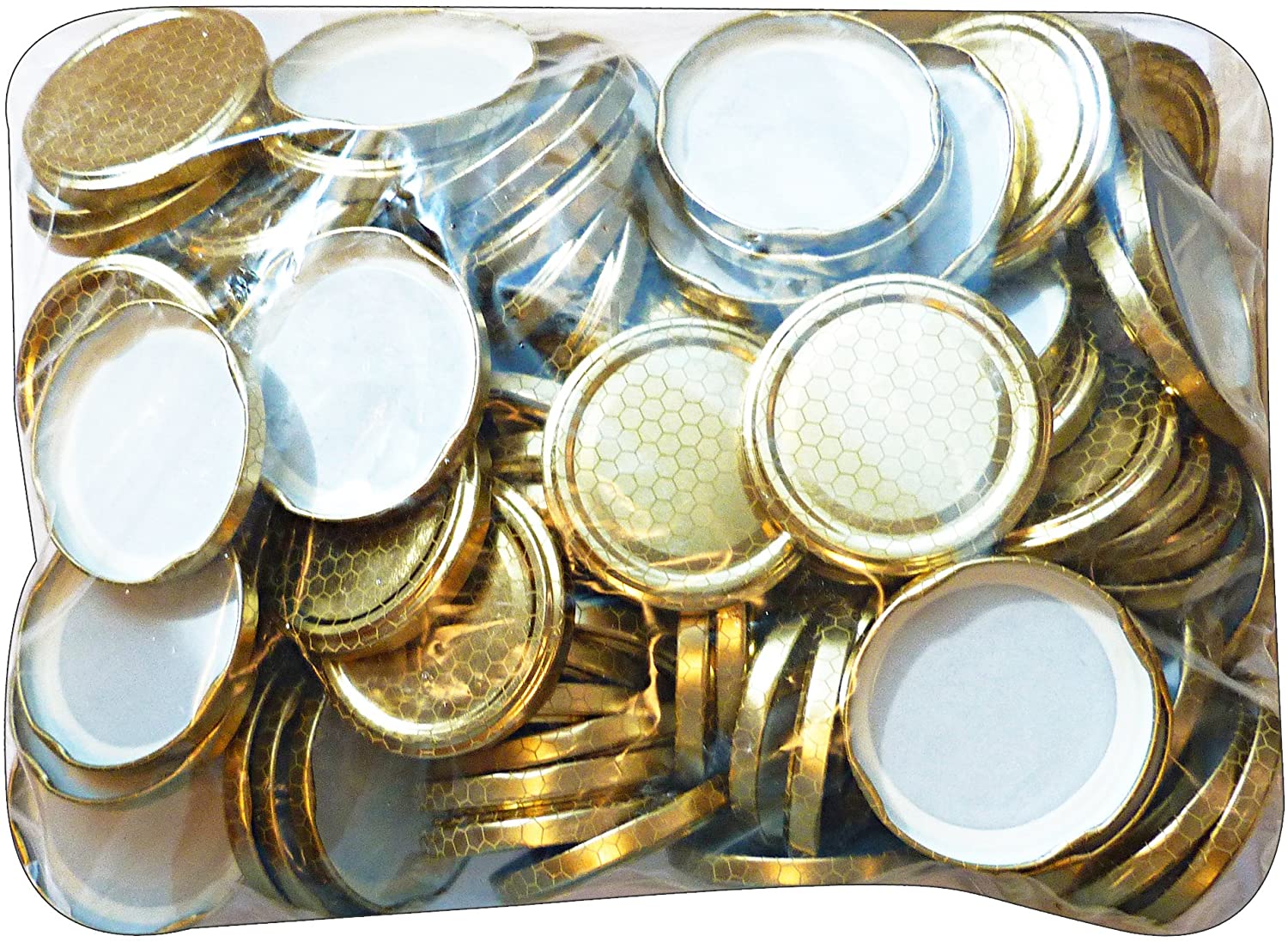 Tappi per barattoli in vetro "Alveare" capsule per boccaci miele e conserve