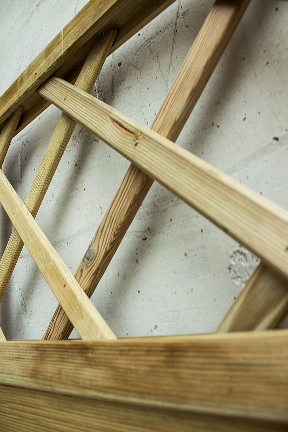 Pannello grigliato "Lasa" rettangolare in legno di pino naturale con barriera per recinzioni giardino e terrazzo