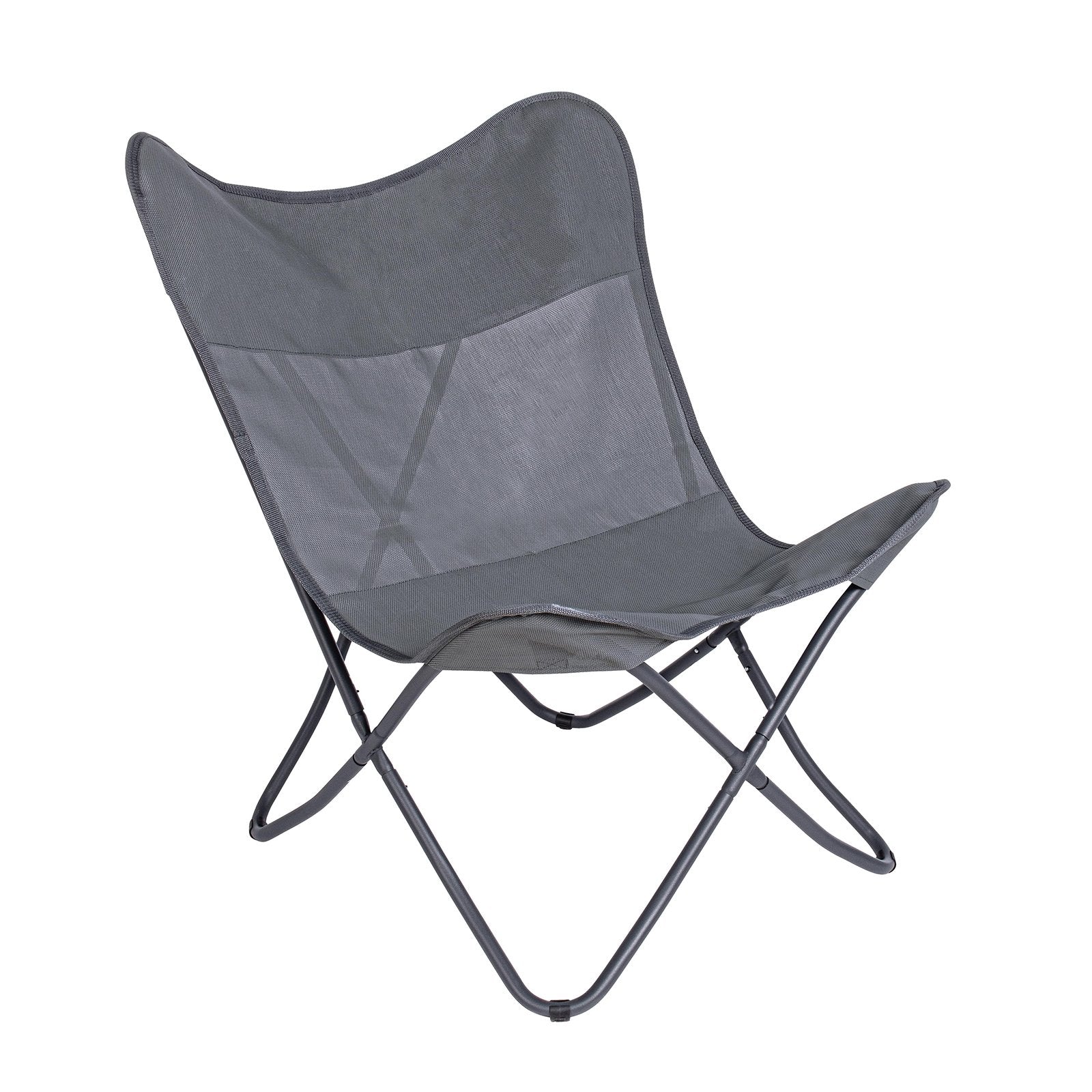 Sedia da mare "Butterfly Gabicce" pieghevole con struttura in acciaio seduta e schienale