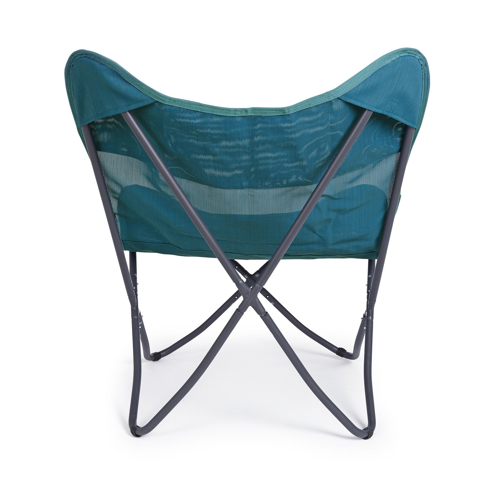 Sedia da mare "Butterfly Gabicce" pieghevole con struttura in acciaio seduta e schienale