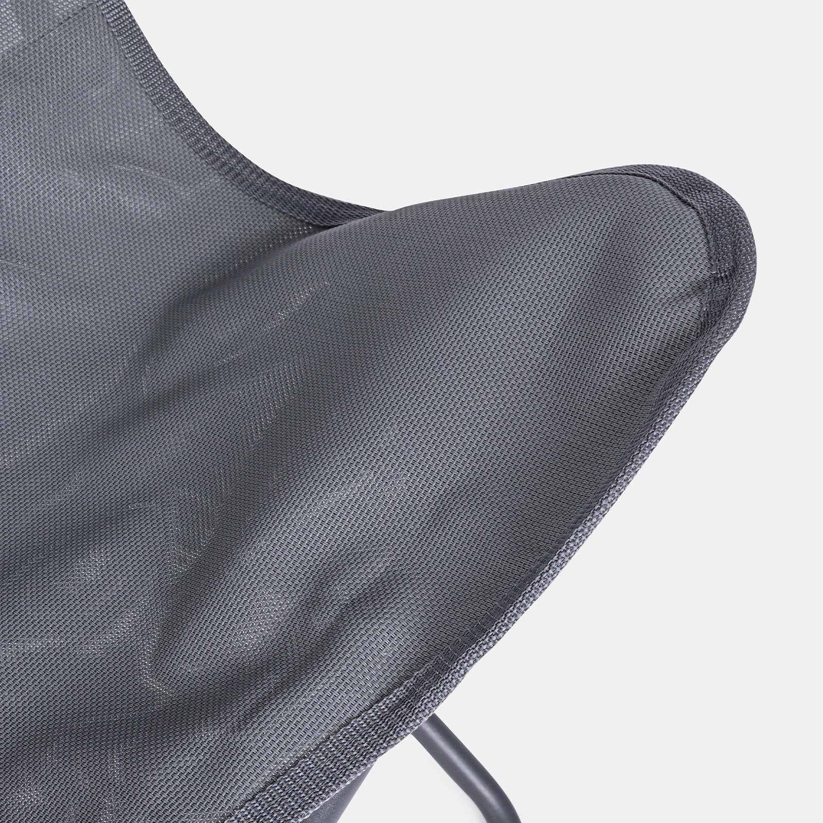 Sedia da mare "Butterfly Gabicce" pieghevole con struttura in acciaio seduta e schienale