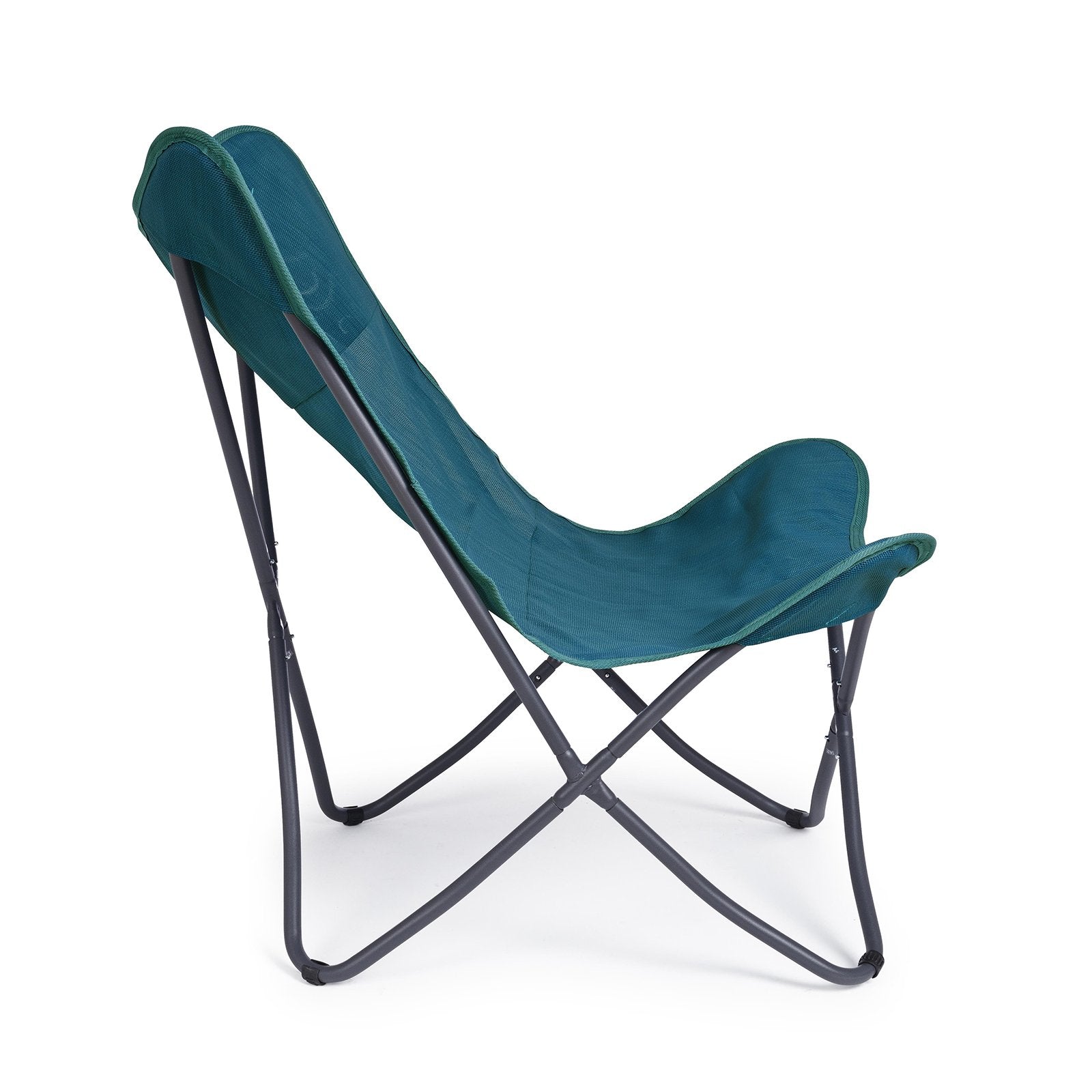 Sedia da mare "Butterfly Gabicce" pieghevole con struttura in acciaio seduta e schienale