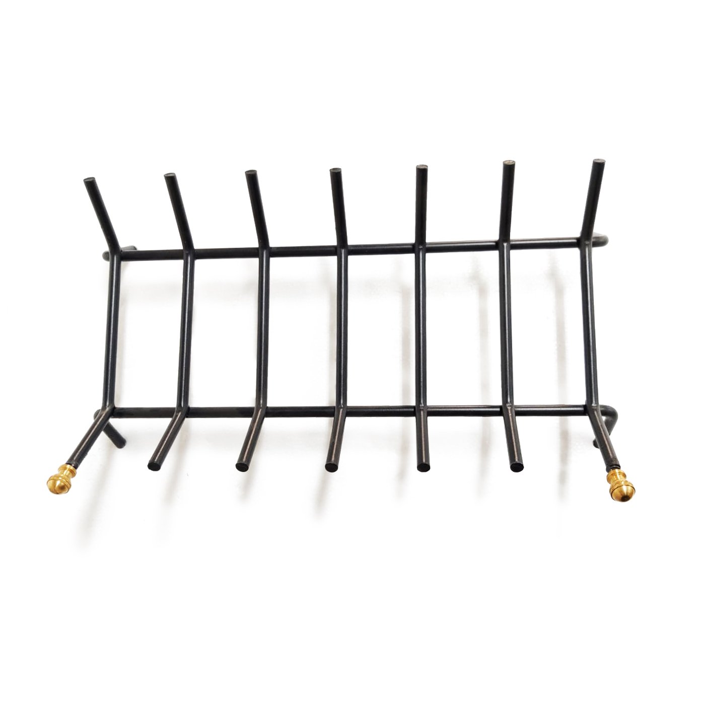 Porta legna braciere basso per camino e stufe in ferro battuto "Made in Italy"