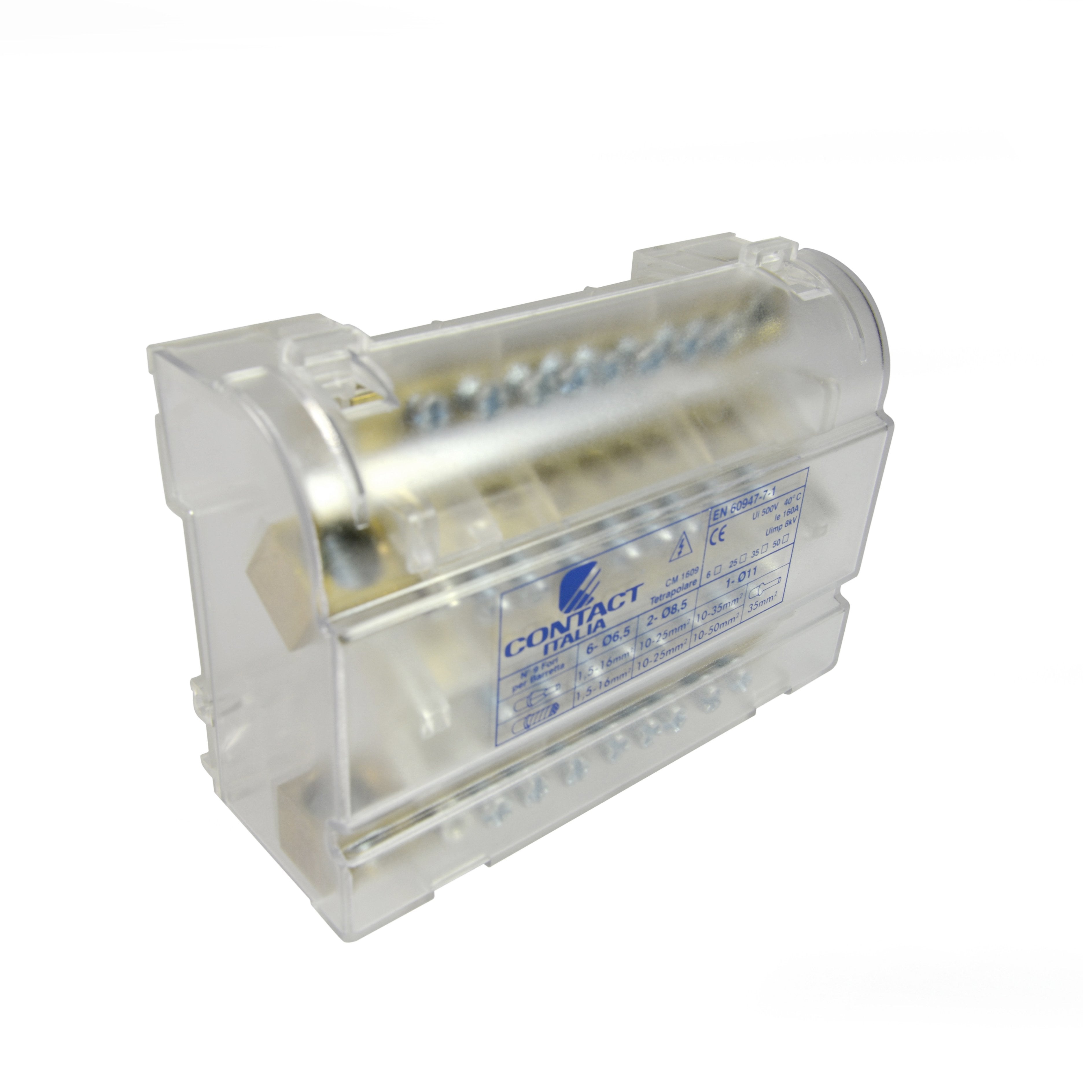 Morsettiere di distribuzione bipolari/tetrapolari, per collegamento cavi elettrici