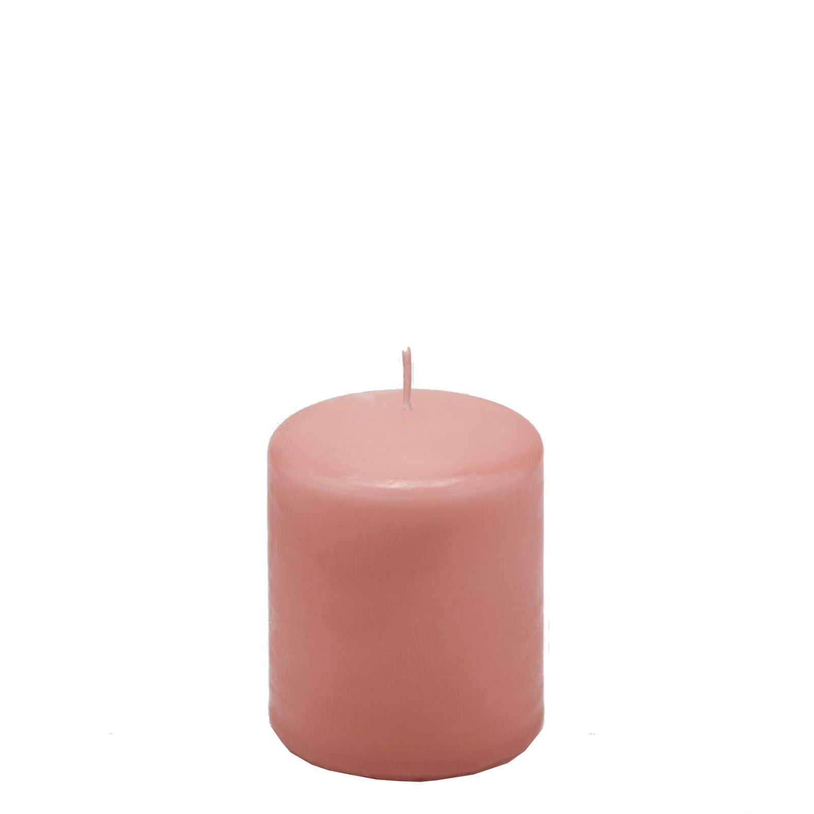 Candela classica cera moccolo decorazione luminosa per ambienti rosa antico