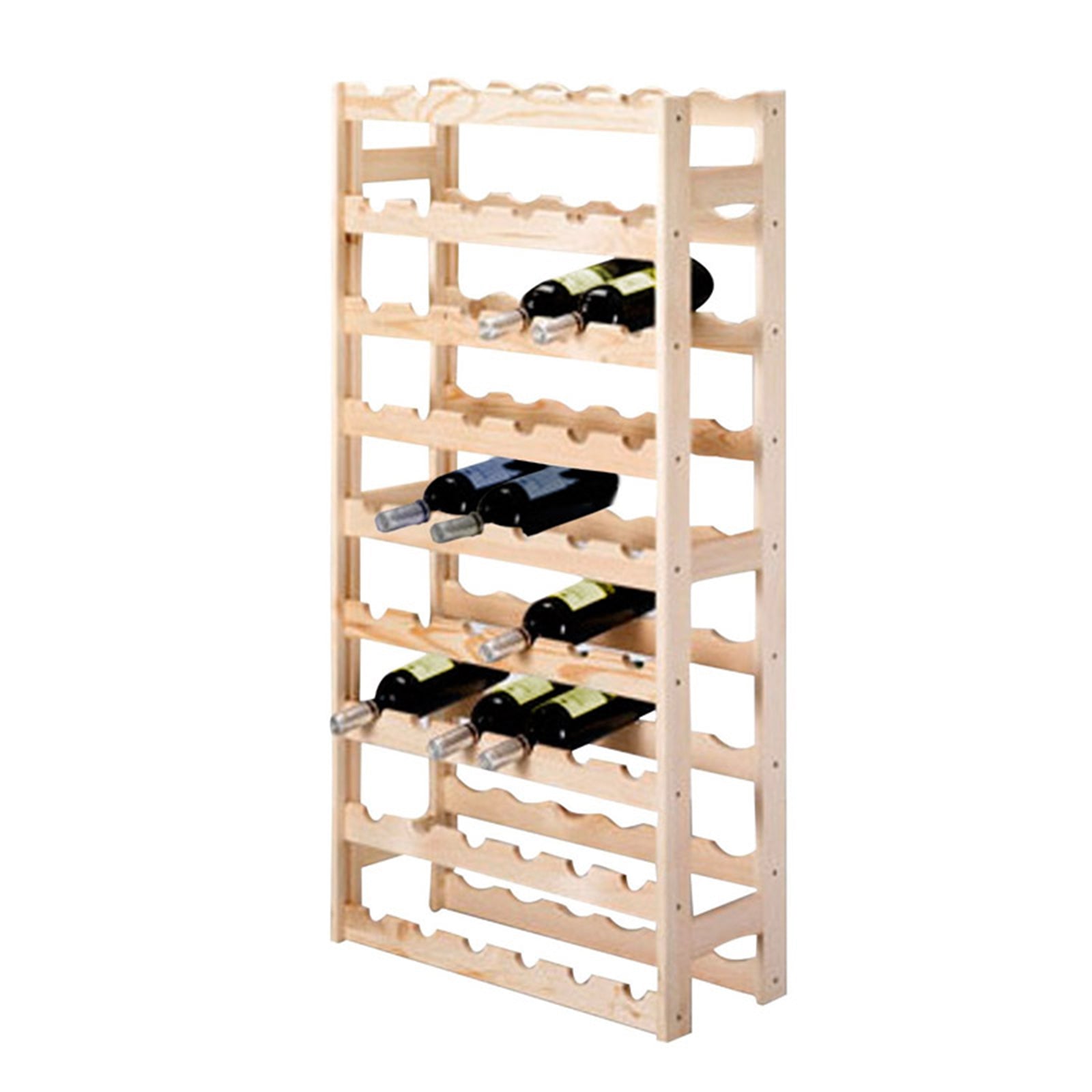 Cantinetta in legno di pino con listelli da 16 mm per bottiglie di vino