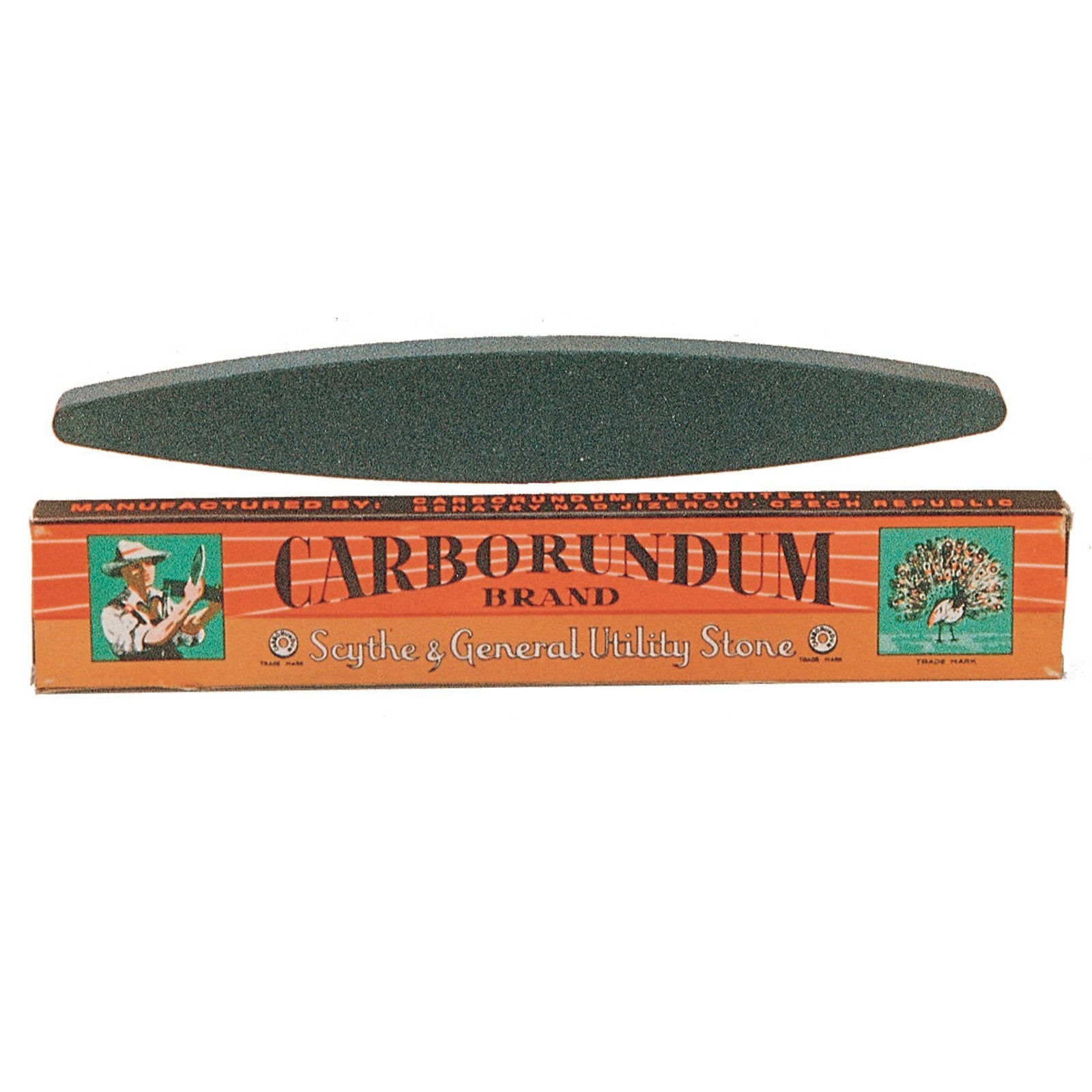 Pietra cote "Carborundum" per affilare coltelli, forbici e falci al corindone 23 cm