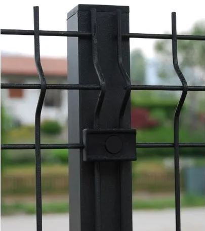 Piastrina di fissaggio per pali quadrati della rete metallica a pannello