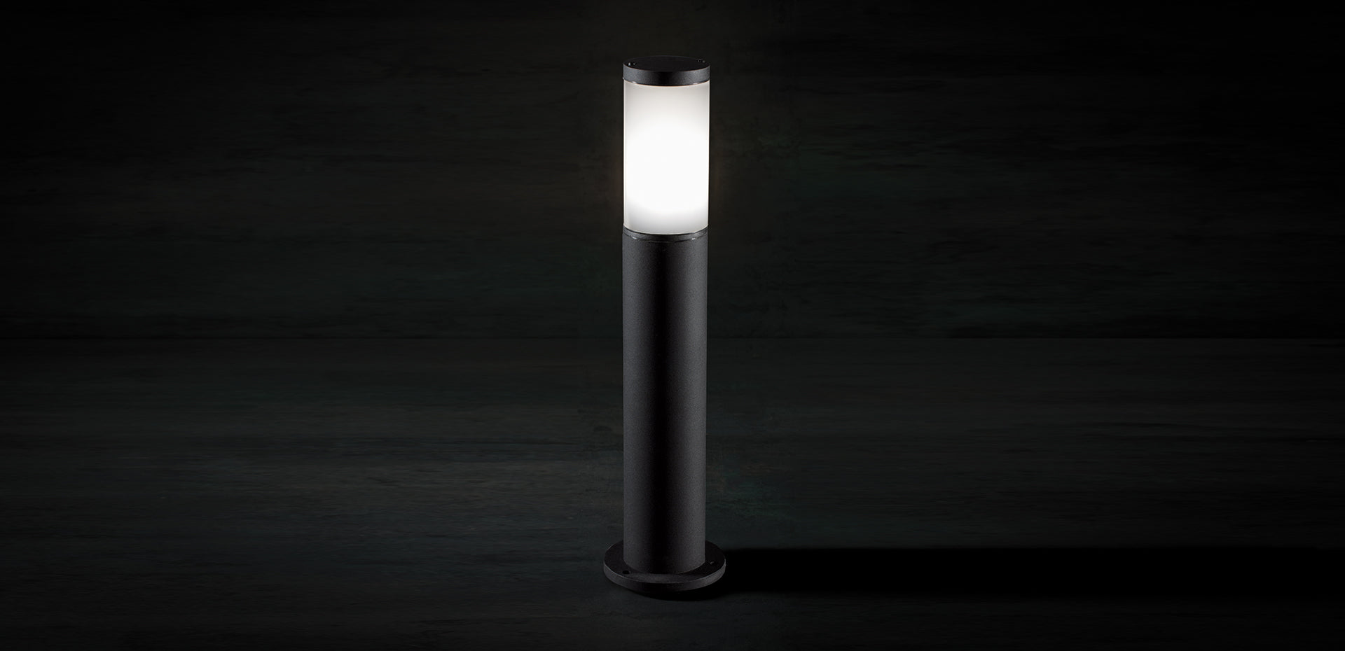 Lanterna a paletto "Fidel" lampada da esterno in alluminio h 55 cm