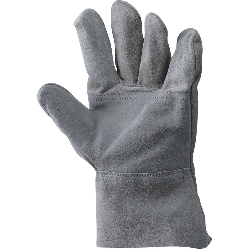 Guanti "9TH" in crosta bovina rinforzati con polsino h 7 cm T.10