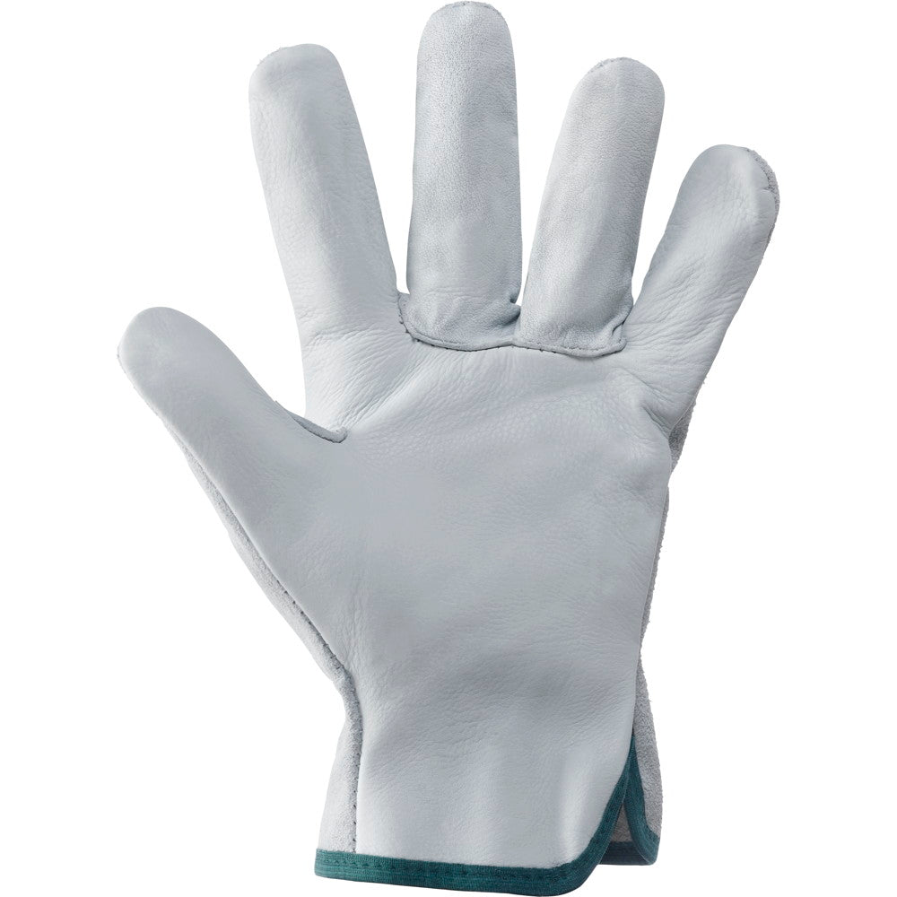 Guanti da lavoro anti-usura in fiore di pelle bovina bianco per giardino ed edilizia