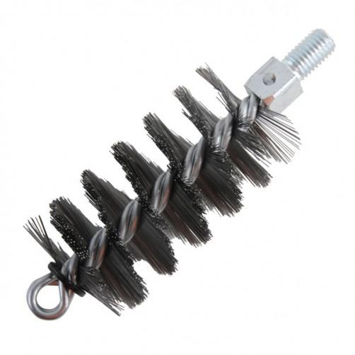 Scovolo in acciaio "tondo" pulizia tubi caldaie tipo professionale, pulizia canne fumarie.