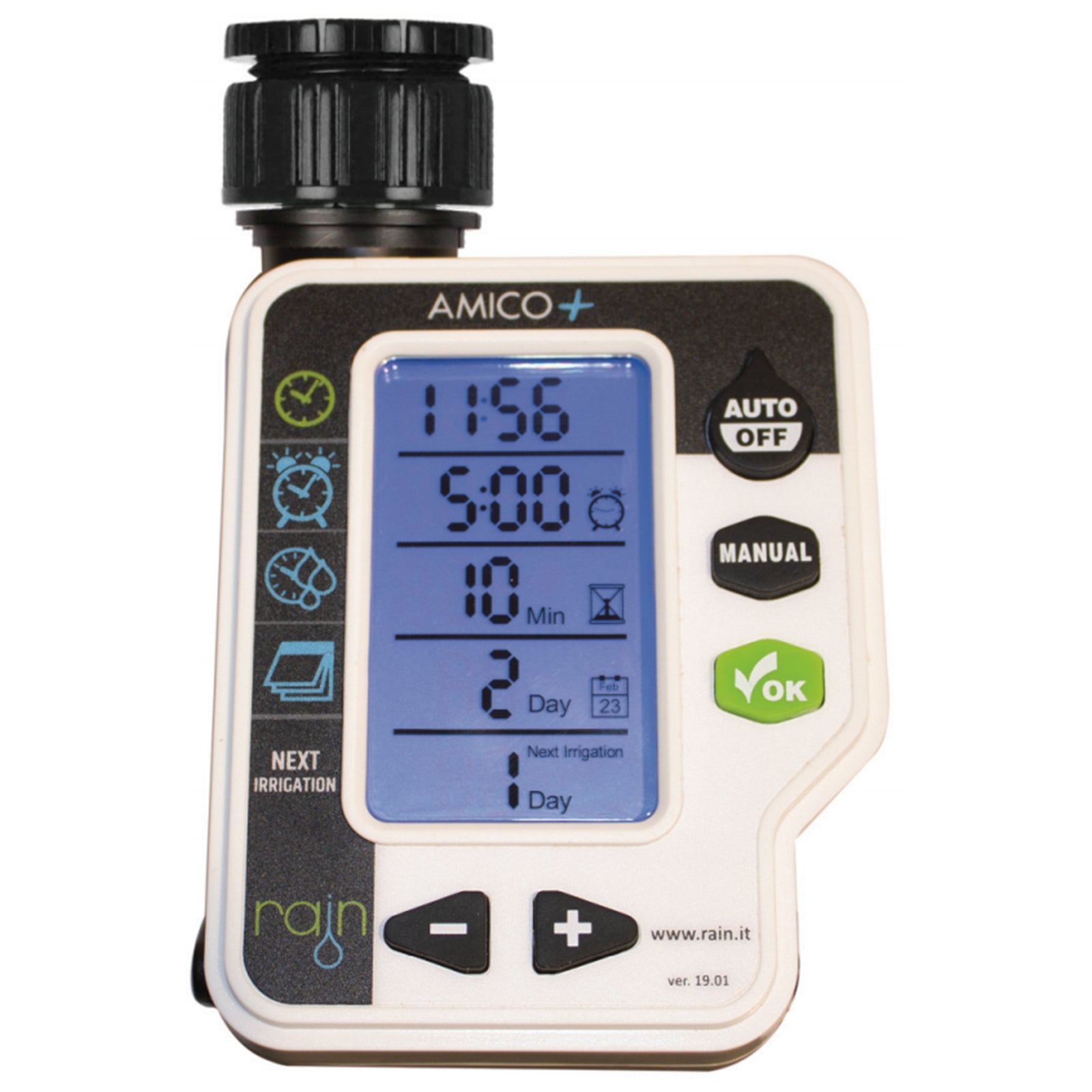 Programmatore "Amico Più" in ABS centralina con display da 3" retroilluminato