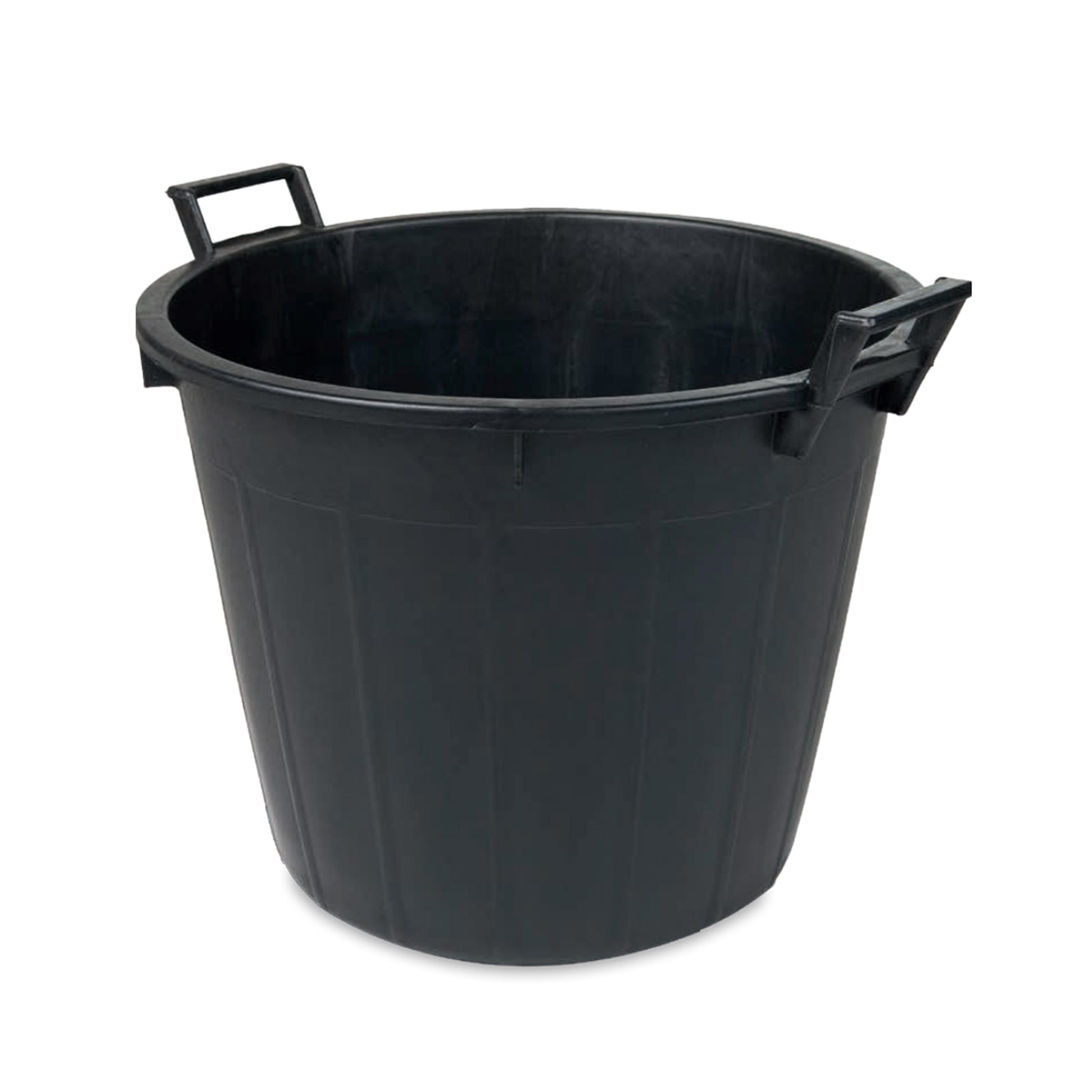 Mastello in plastica a due manici senza fori per mosto del vino e agricoltura nero