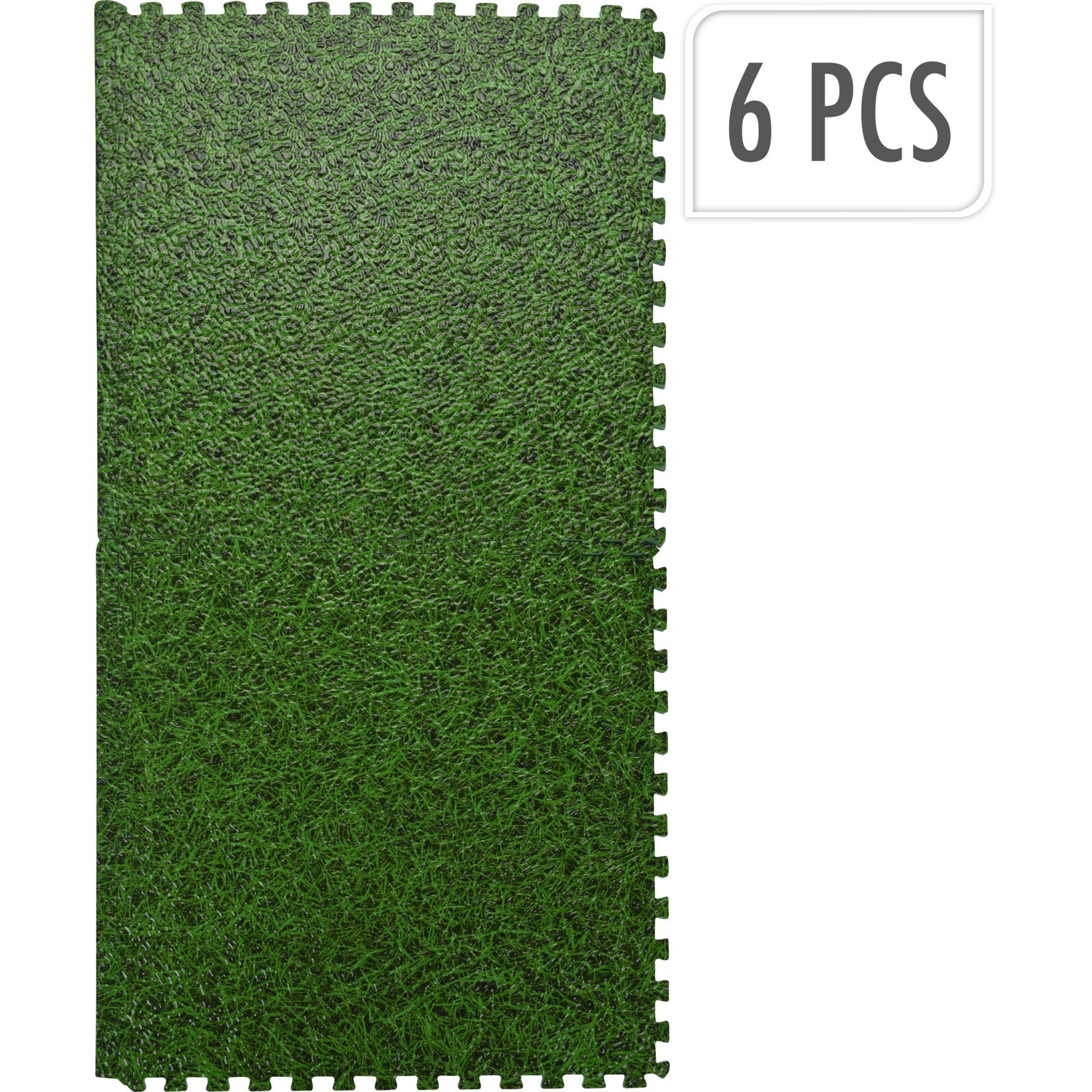 Kit 6 mattonelle Tappetino protezione fondo piscina effetto erba 40cm