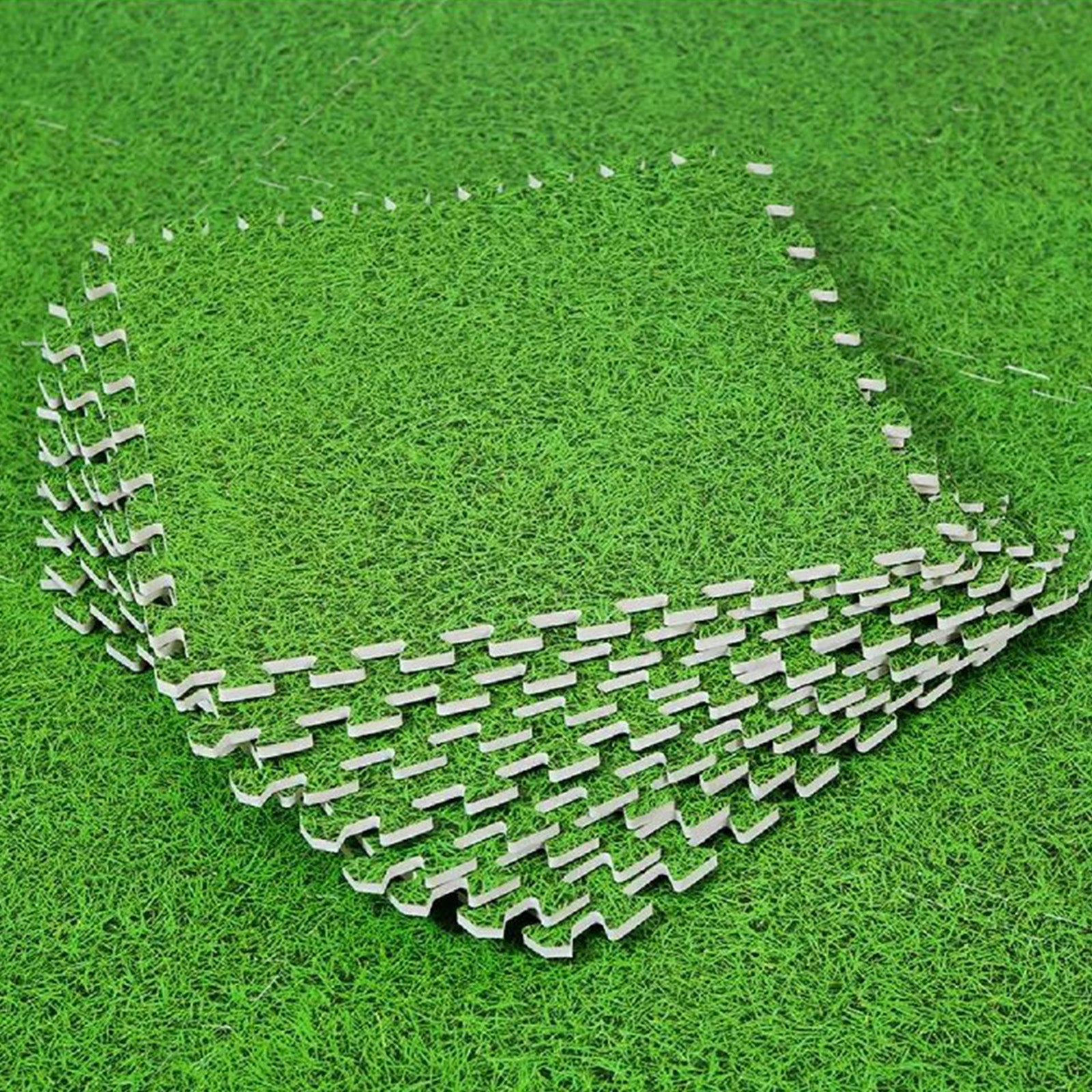 Kit 6 mattonelle Tappetino protezione fondo piscina effetto erba 40cm