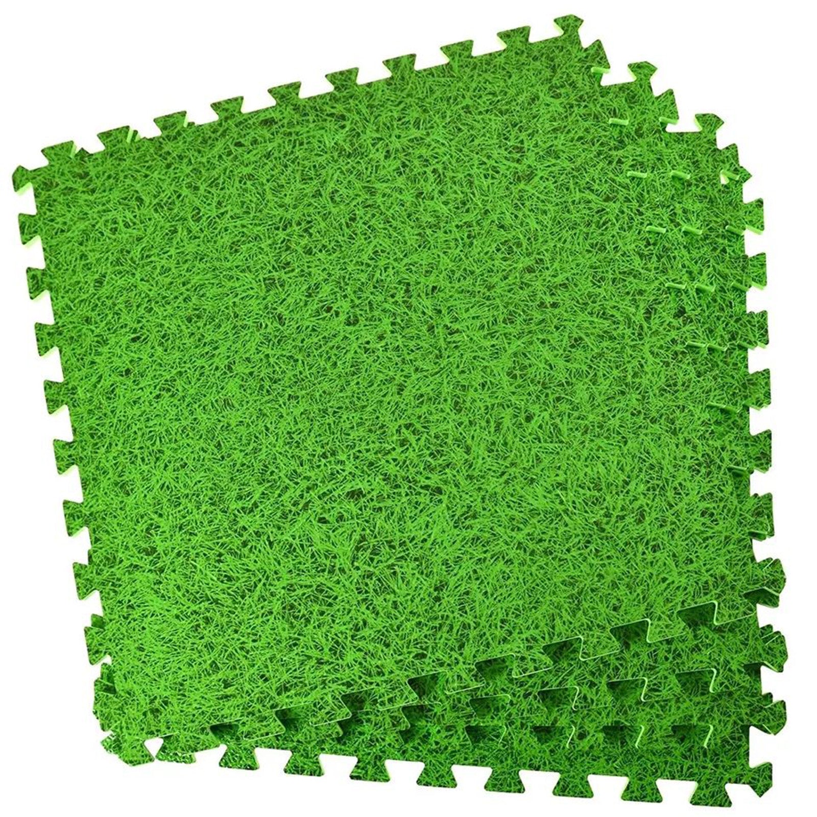 Kit 6 mattonelle Tappetino protezione fondo piscina effetto erba 40cm