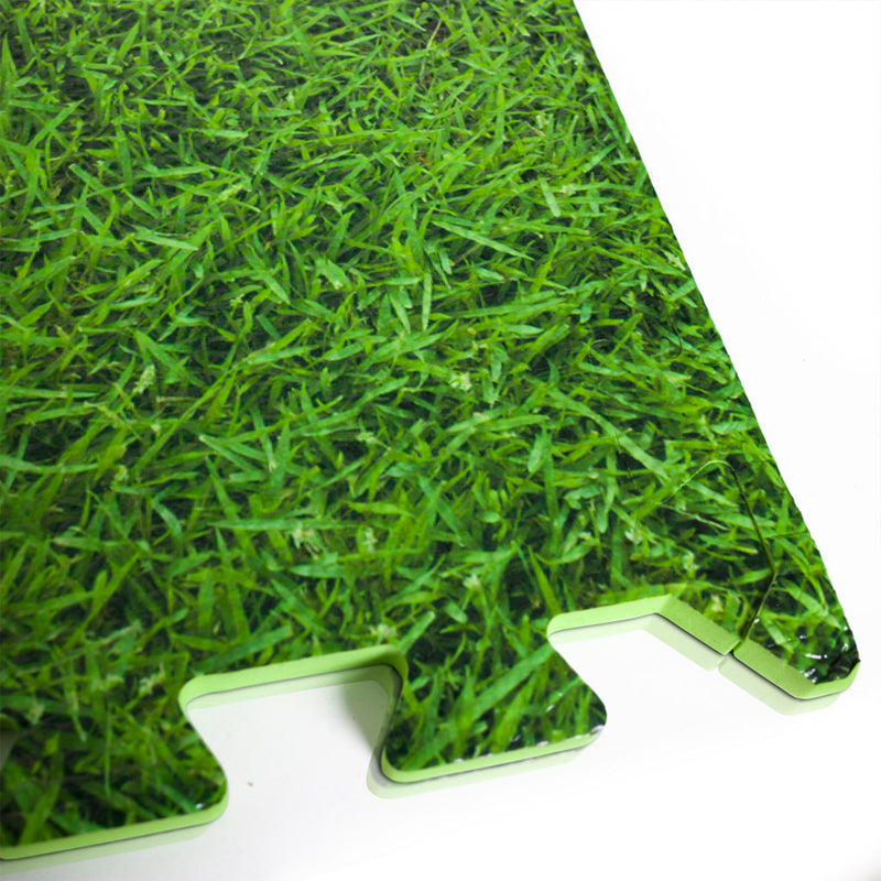 Kit 6 mattonelle Tappetino protezione fondo piscina effetto erba 40cm