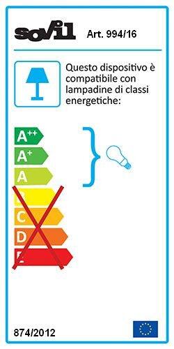 Lanterna da parete "Piatto Antico" lampada da esterno in alluminio 25 w