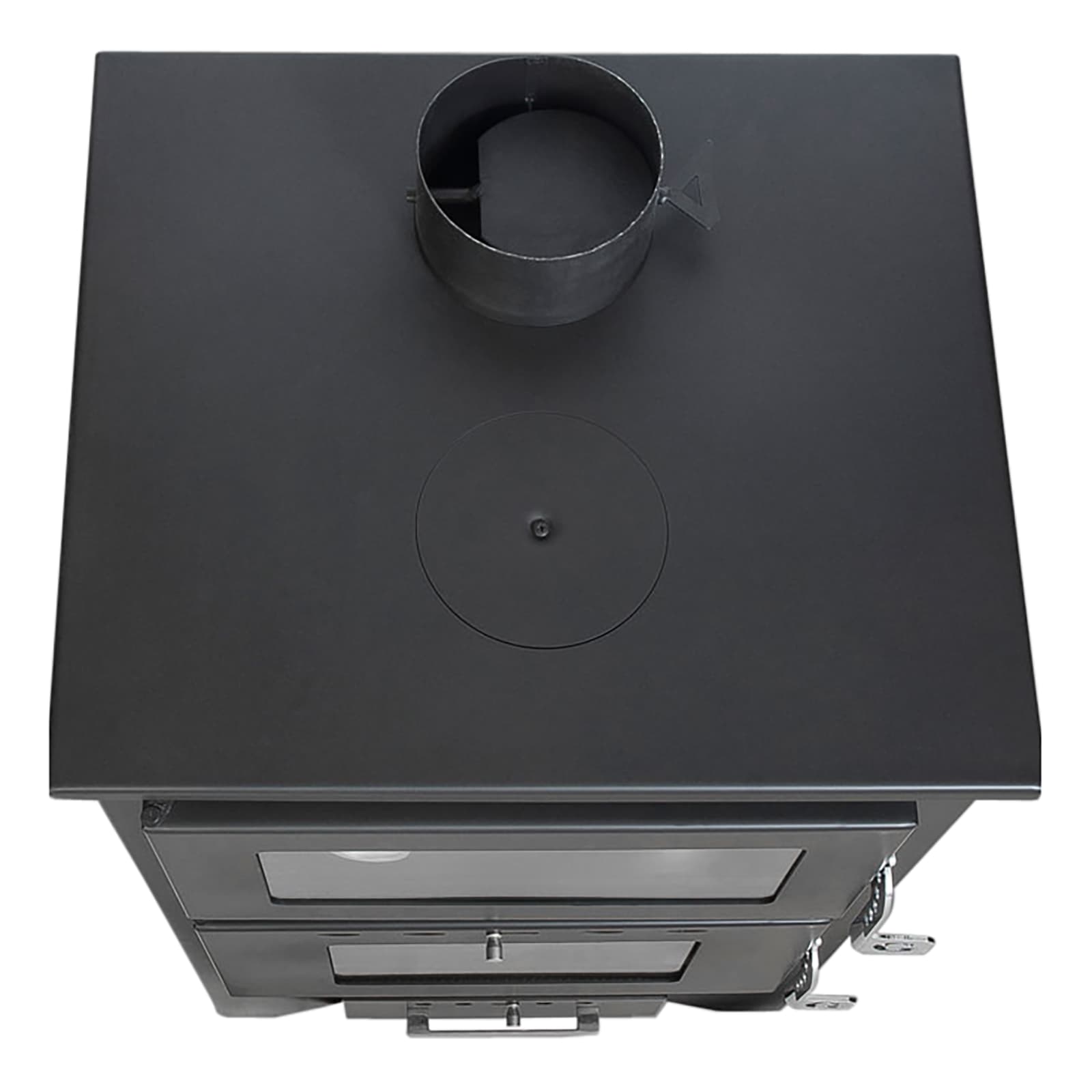 Stufa a legna "Apollo" 14,8 kw con forno in acciaio verniciato h 91 cm