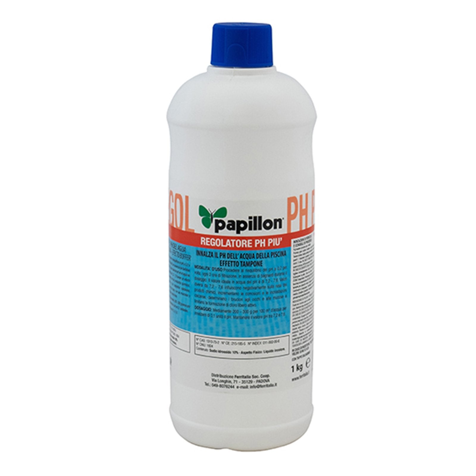 Correttore professionale incrementatore liquido PH + per piscine ad azione rapida 1 lt