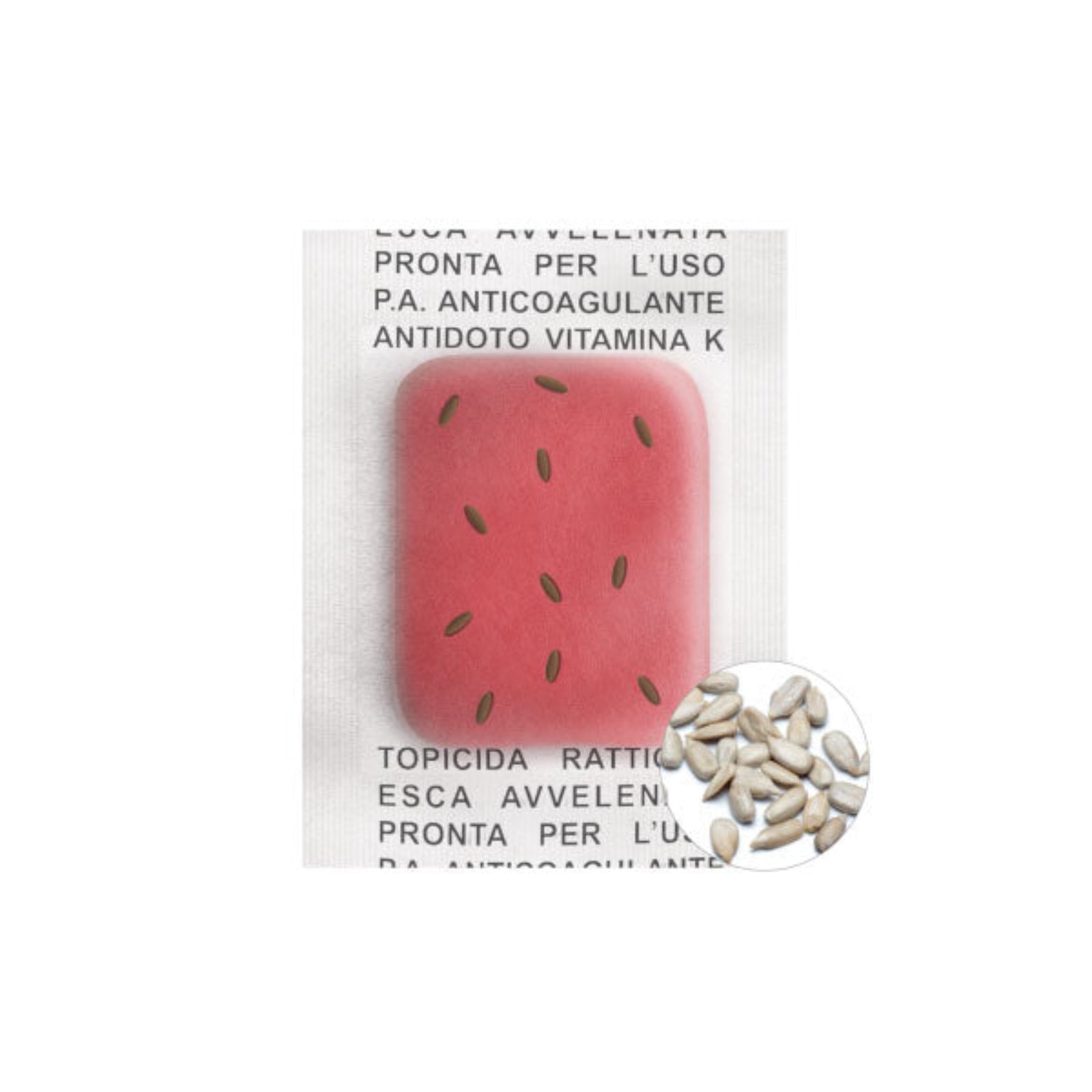 Esca topicida "Munir Forte pasta" bocconi per topi, ratti e arvicole veleno rodenticida