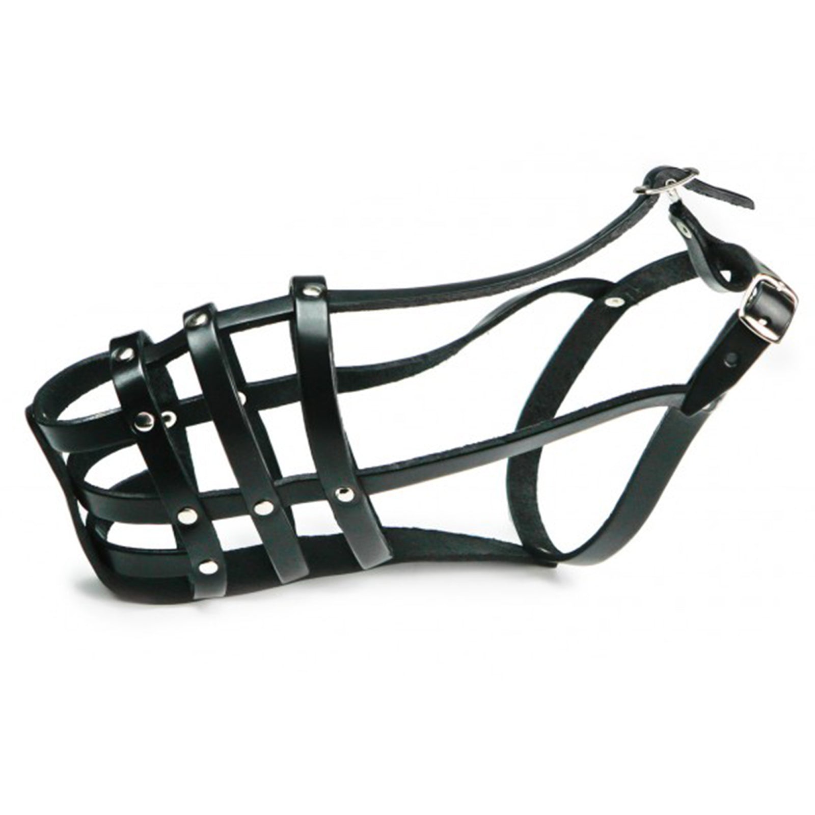 Museruola a cestello per cani di media e grossa taglia in cuoio