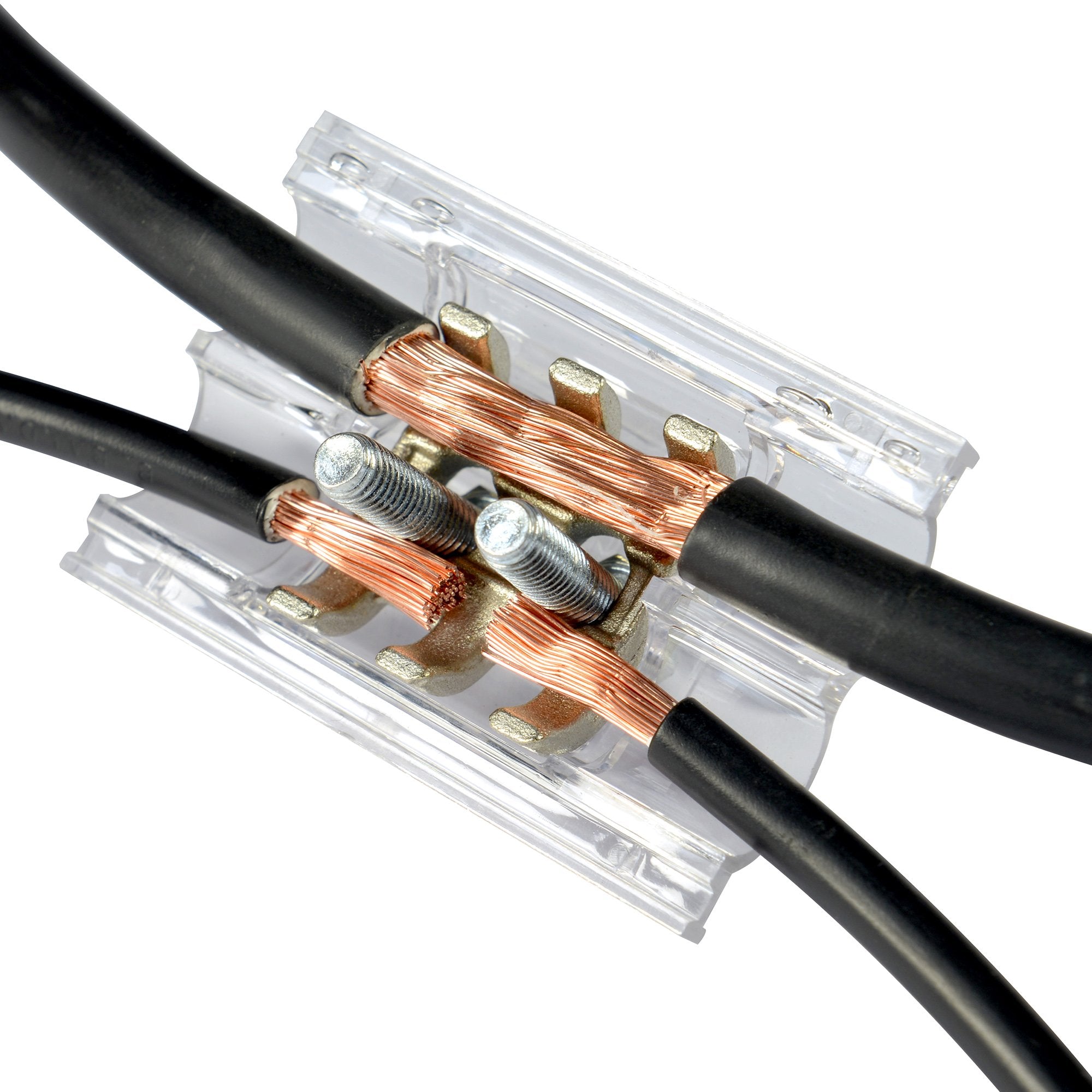 Morsetto a serraggio indiretto per collegamento cavi elettrici