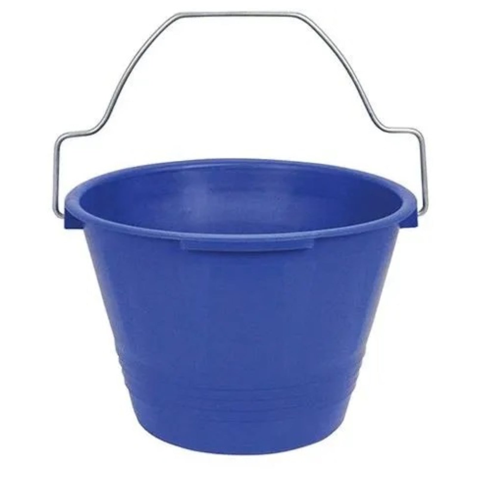 Secchio antinfortunistico con manico sagomato, in plastica blu per muratori