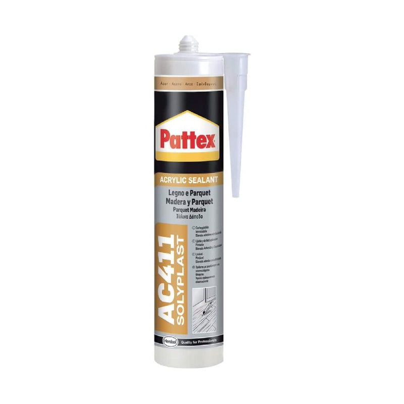 Silicone acrilico "Pattex AC411" per legno e parquet 300 ml
