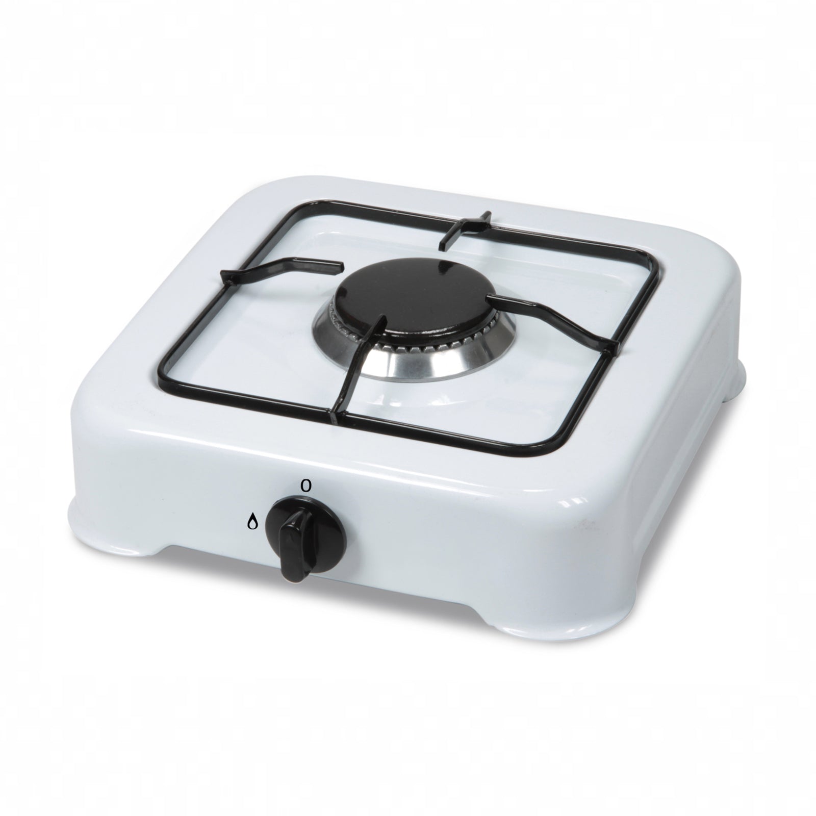 Fornello a gas da campeggio 1 fuoco fiamma regolabile attacco bombola GPL