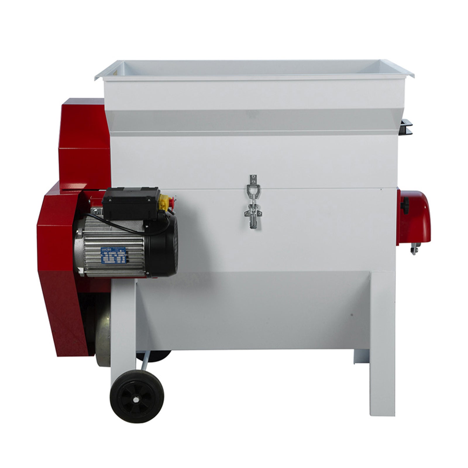 Pigiadiraspatrice apribile con pompa per uva con motore da 2 HP 2000 kg/h