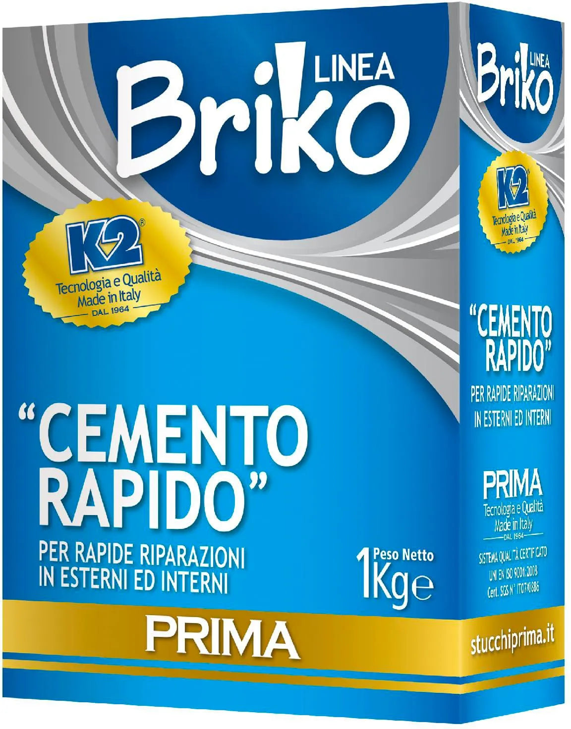Cemento rapido in polvere Briko K2 per fissaggio rapido