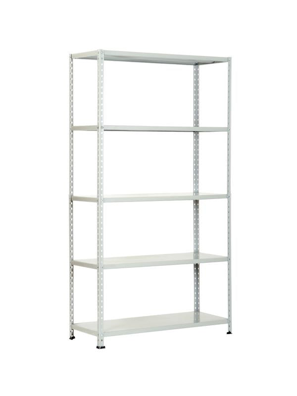 Scaffale in lamiera di acciaio verniciato portata 400 kg h 190 cm "Made in Italy"