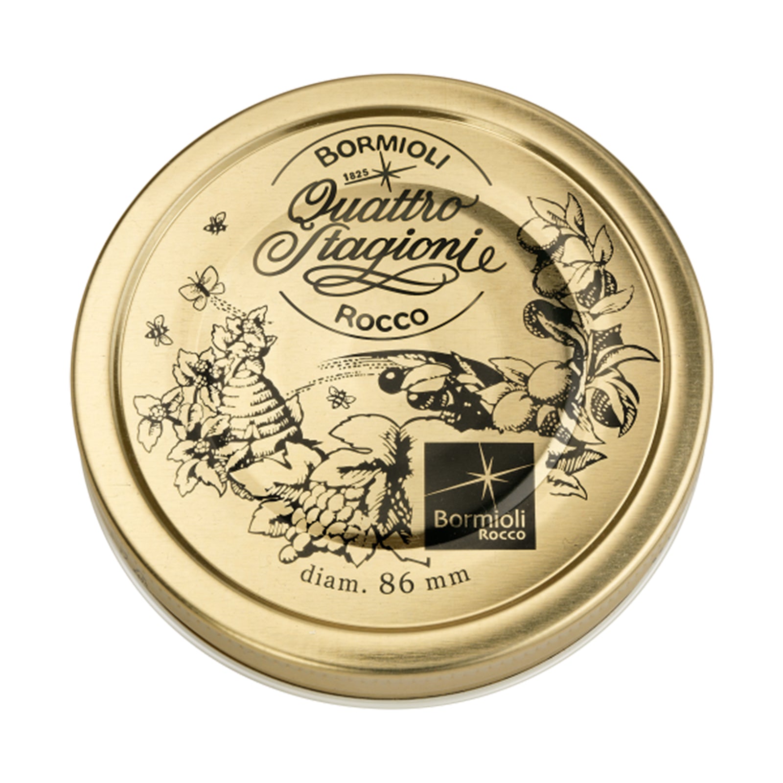 Tappi per barattoli in vetro e boccacci "Bormioli" decorato quattro stagioni
