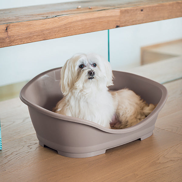 Lettino aperto per cani e gatti con bordo ergonomico "Sleeper"