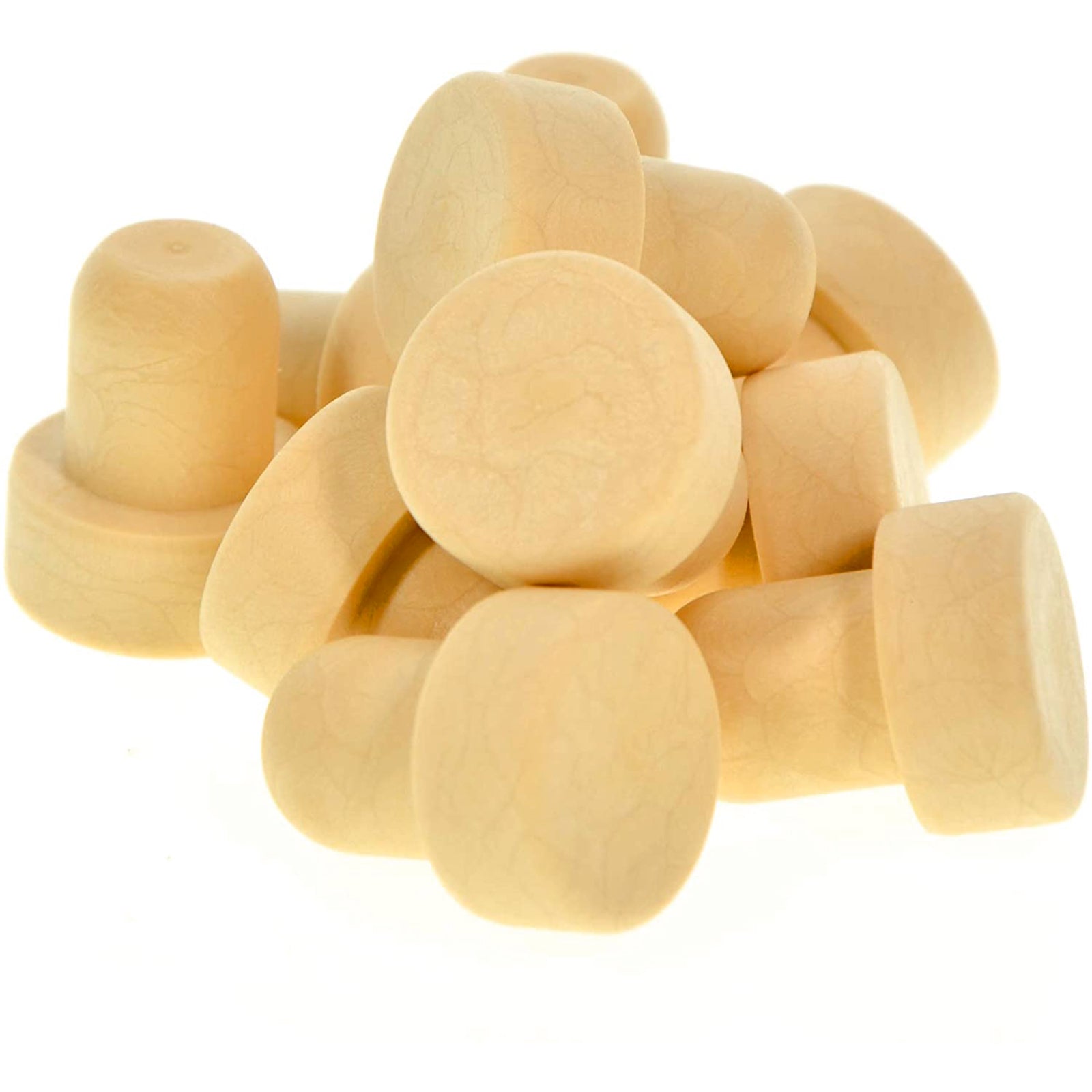 Tappo per bottiglia di vino e liquori a fungo sintetico con gambo da 19 mm 100 pezzi