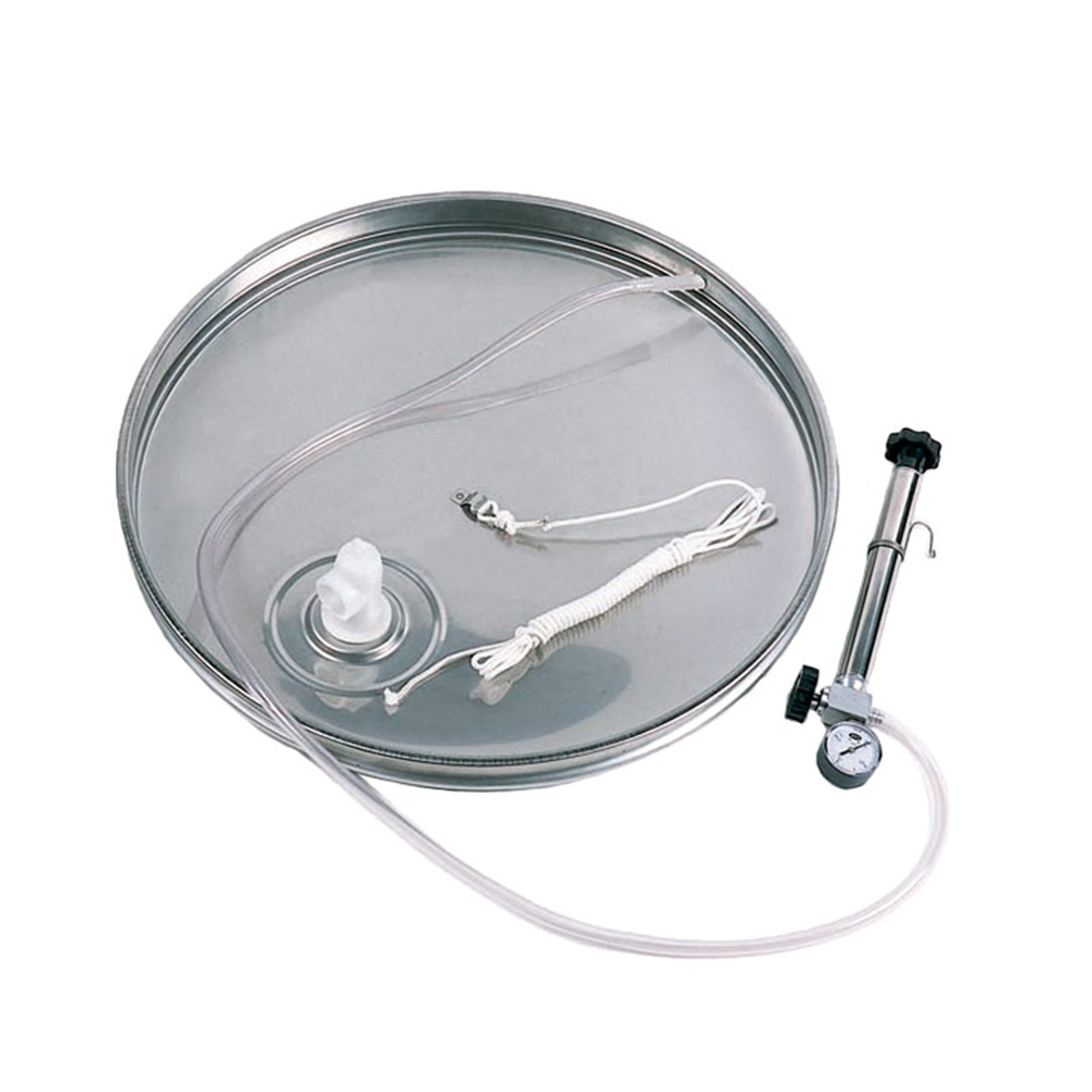 Galleggiante pneumatico in kit con pompa manometro, tubo per l’aria, camera d’aria, fune di recupero e valvola di sfiato