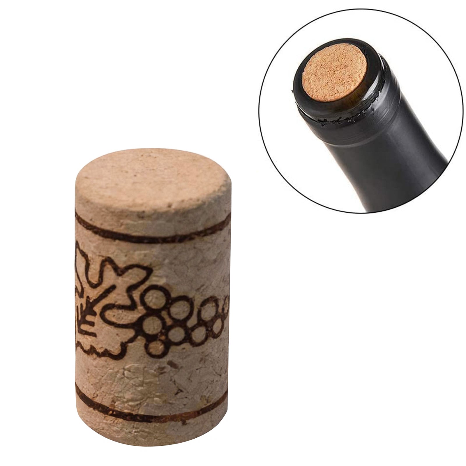 Tappo semisintetico "Tecnocork" per bottiglie di vino e spumante 100 pezzi