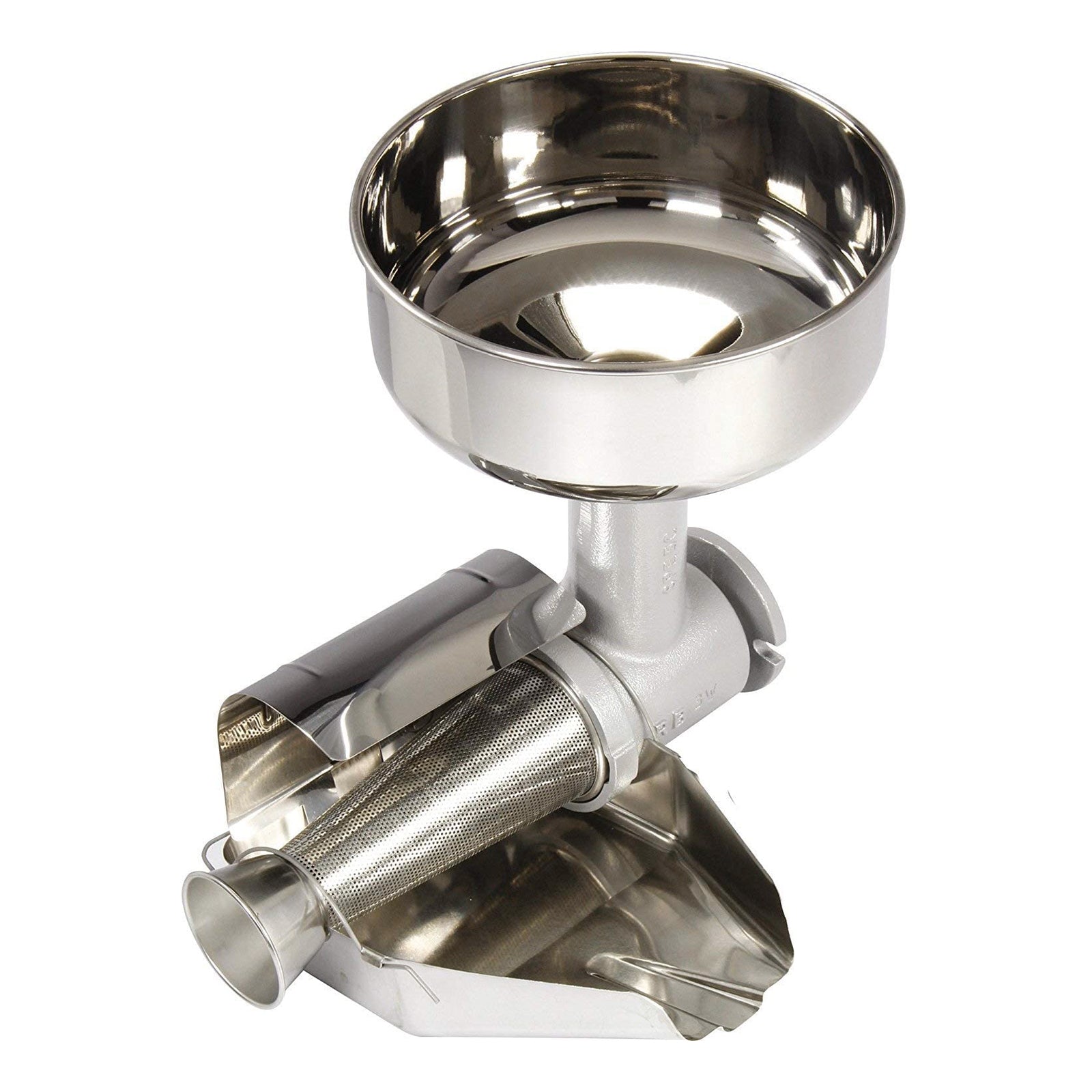 Accessorio tritacarne per spremipomodoro con imbuto per passata di pomodoro