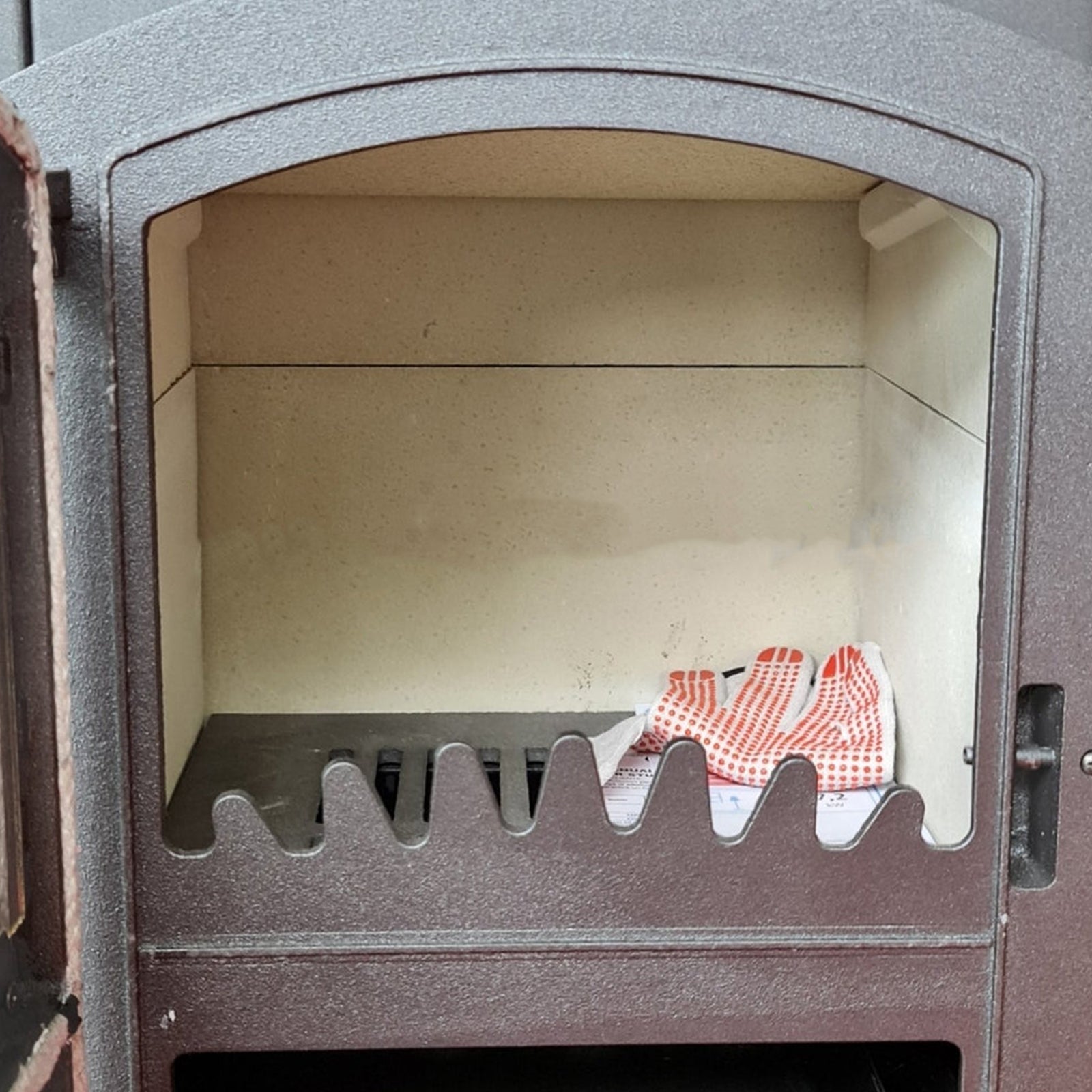 Stufa a legna "Kursal" 9 kW in acciaio verniciato caminetto h 93 cm