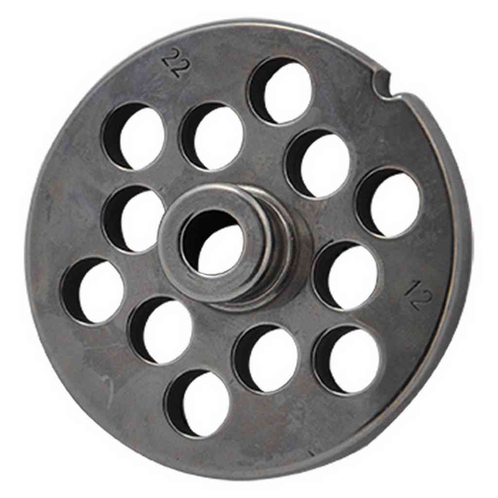 Piastra "Professionale" per Tritacarne numero 22 "Reber" in acciaio temperato