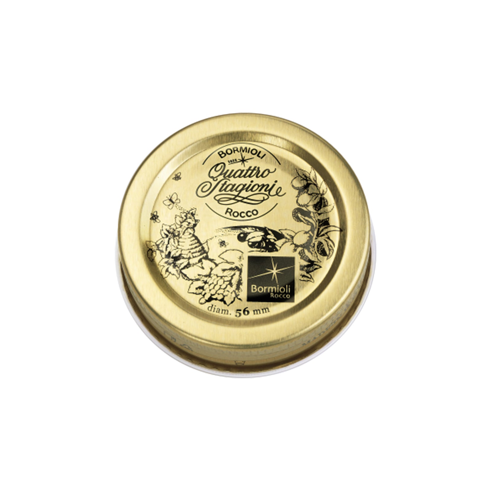 Tappi per barattoli in vetro e boccacci "Bormioli" decorato quattro stagioni