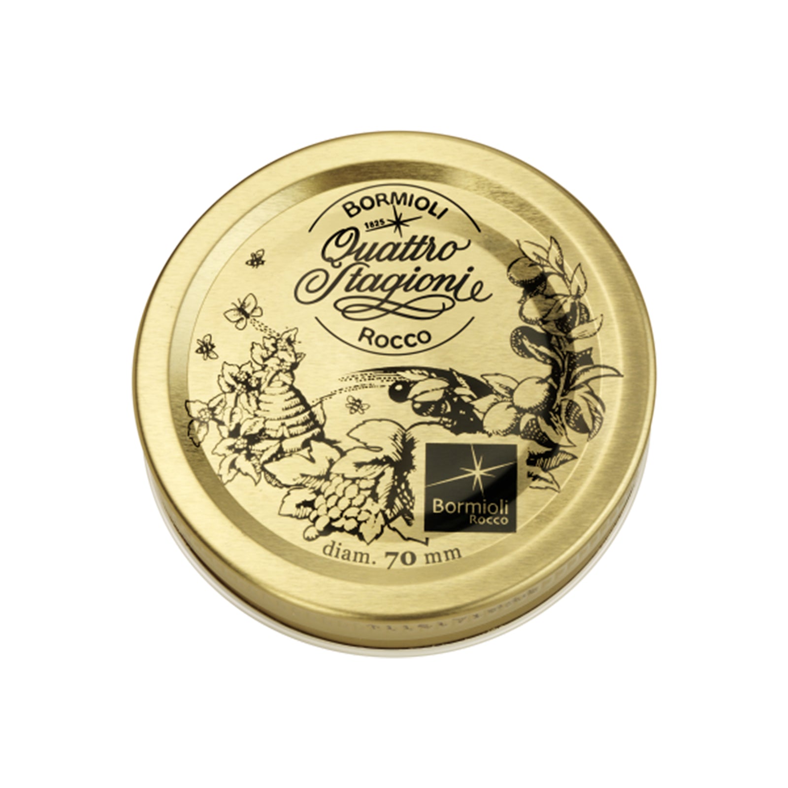 Tappi per barattoli in vetro e boccacci "Bormioli" decorato quattro stagioni